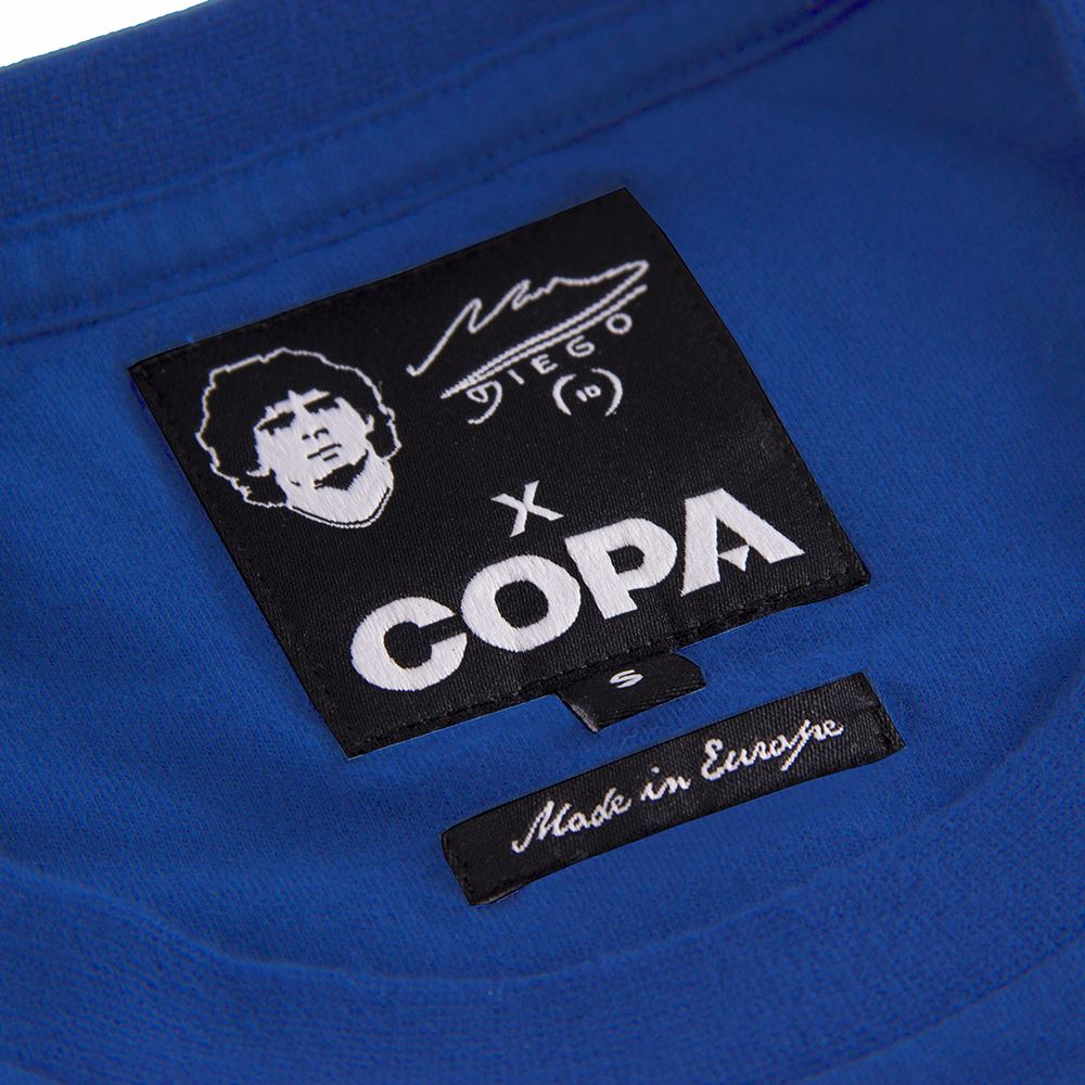 COPA Maradona X Boca Embroidery T-Shirt Blauw COPA Maradona X Boca Embroidery T-Shirt Blauw - Afbeelding 2