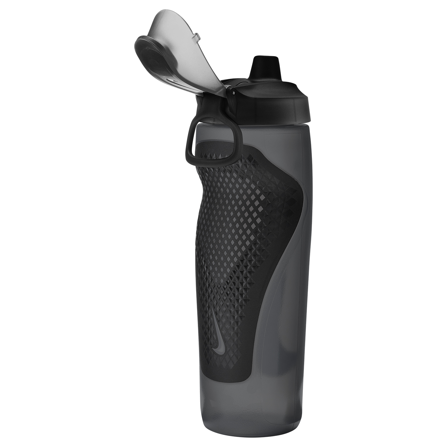 Nike Refuel Bidon Met Rietje 710ML Zwart Donkergrijs Zilver Nike Refuel Bidon Met Rietje 710ML Zwart Donkergrijs Zilver - Afbeelding 3
