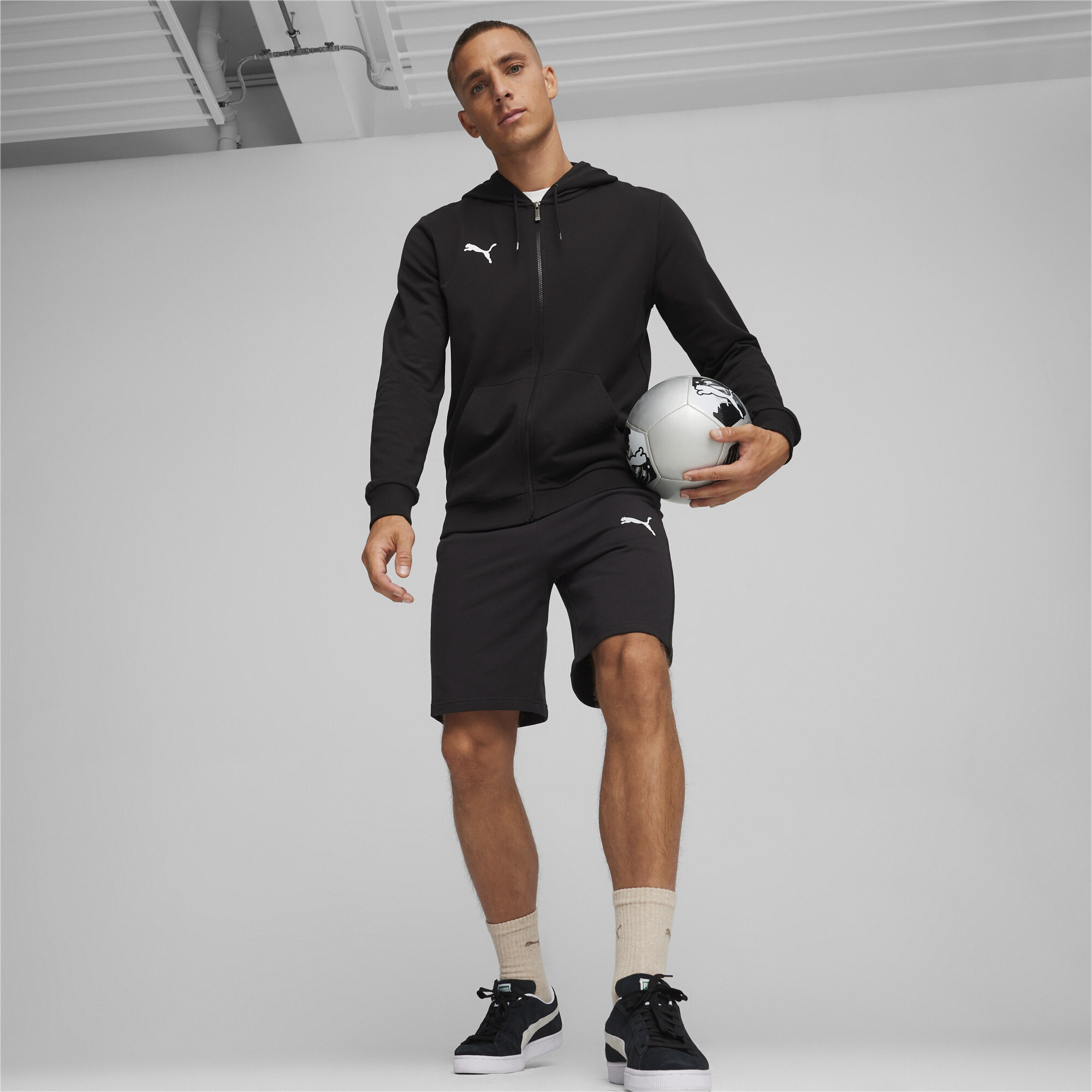 PUMA TeamGOAL Casuals Hooded Vest Zwart Wit PUMA TeamGOAL Casuals Hooded Vest Zwart Wit - Afbeelding 4