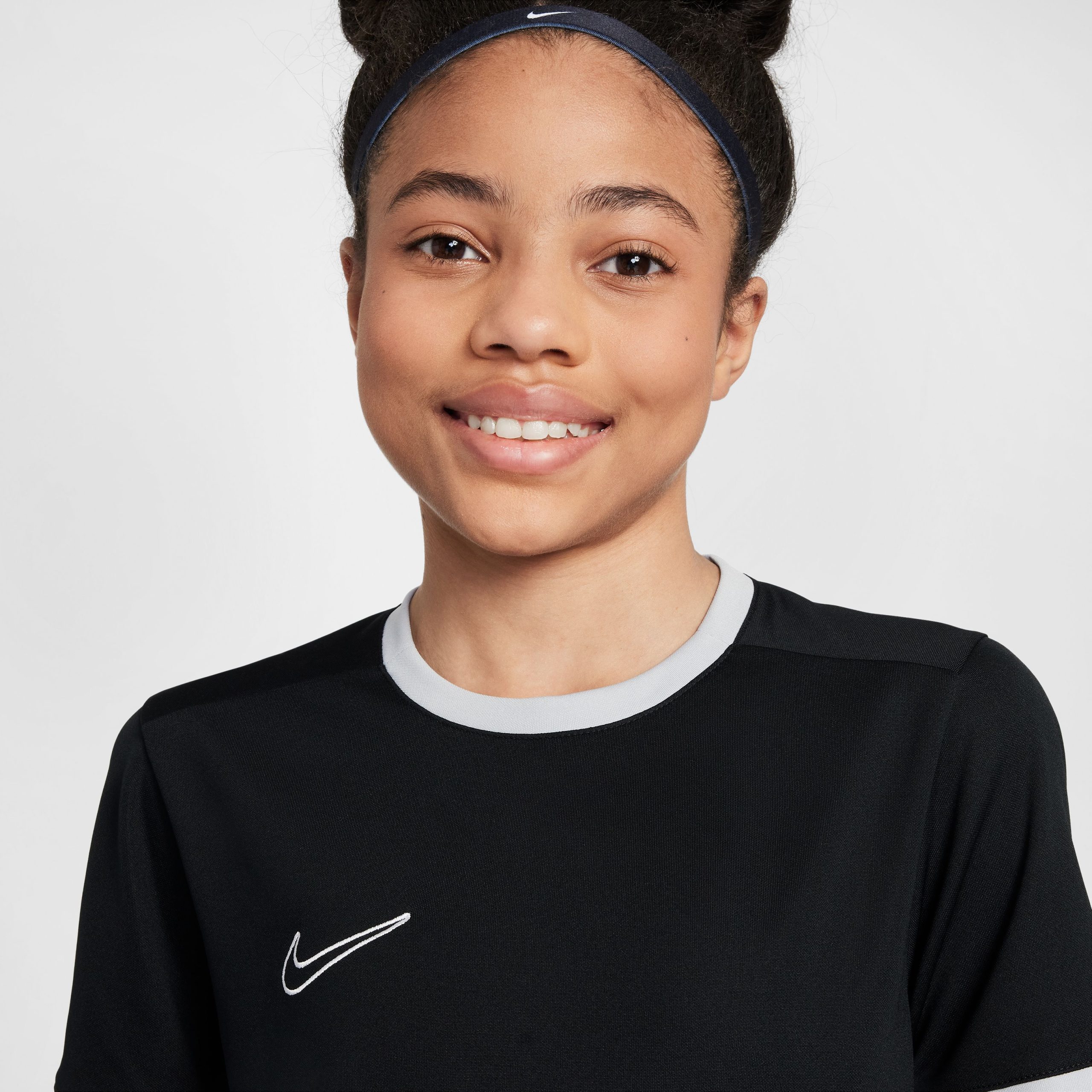 Nike Academy 25 Trainingsshirt Kids Zwart Grijs Wit Nike Academy 25 Trainingsshirt Kids Zwart Grijs Wit - Afbeelding 4