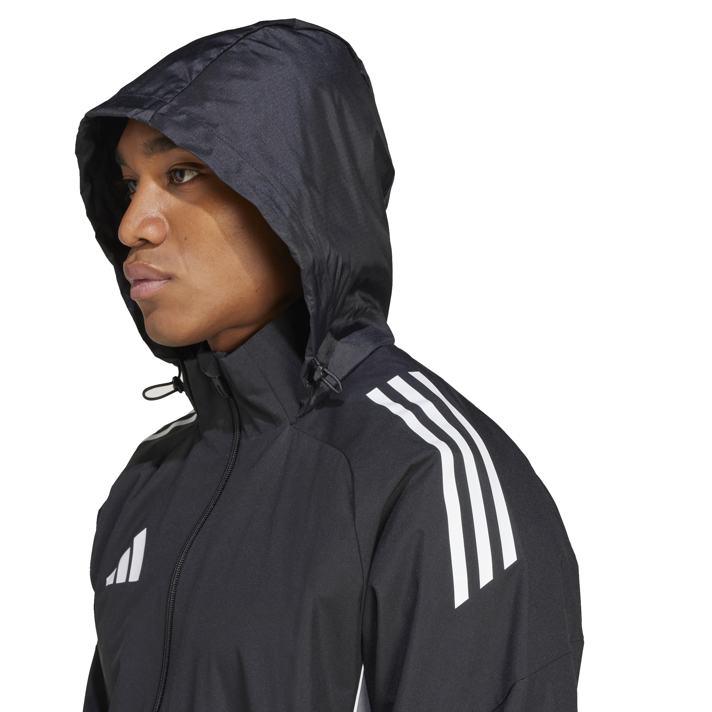 Adidas Tiro 25 Competition Allweather Jack Zwart Grijs Adidas Tiro 25 Competition Allweather Jack Zwart Grijs - Afbeelding 4