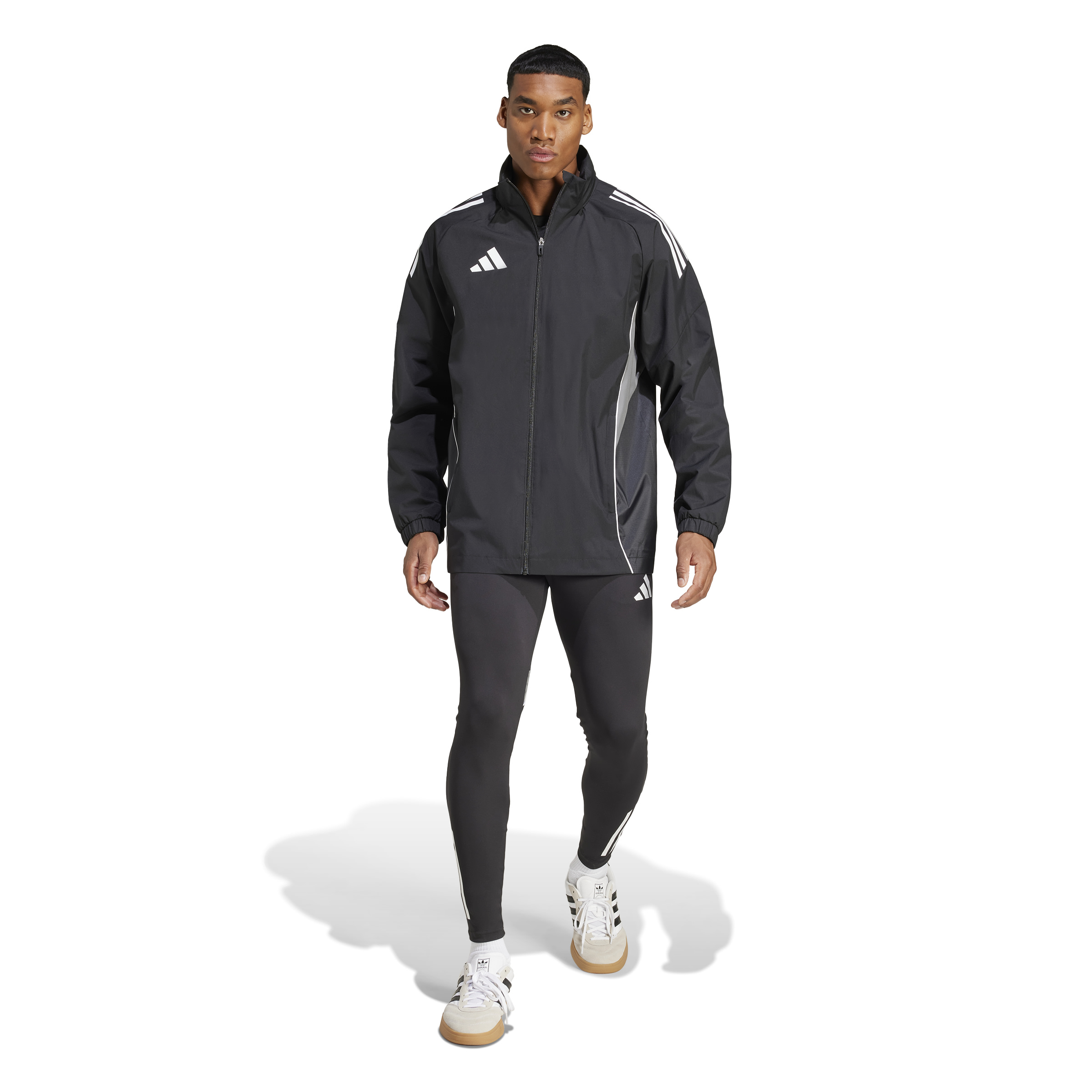 Adidas Tiro 25 Competition Allweather Jack Zwart Grijs Adidas Tiro 25 Competition Allweather Jack Zwart Grijs - Afbeelding 6