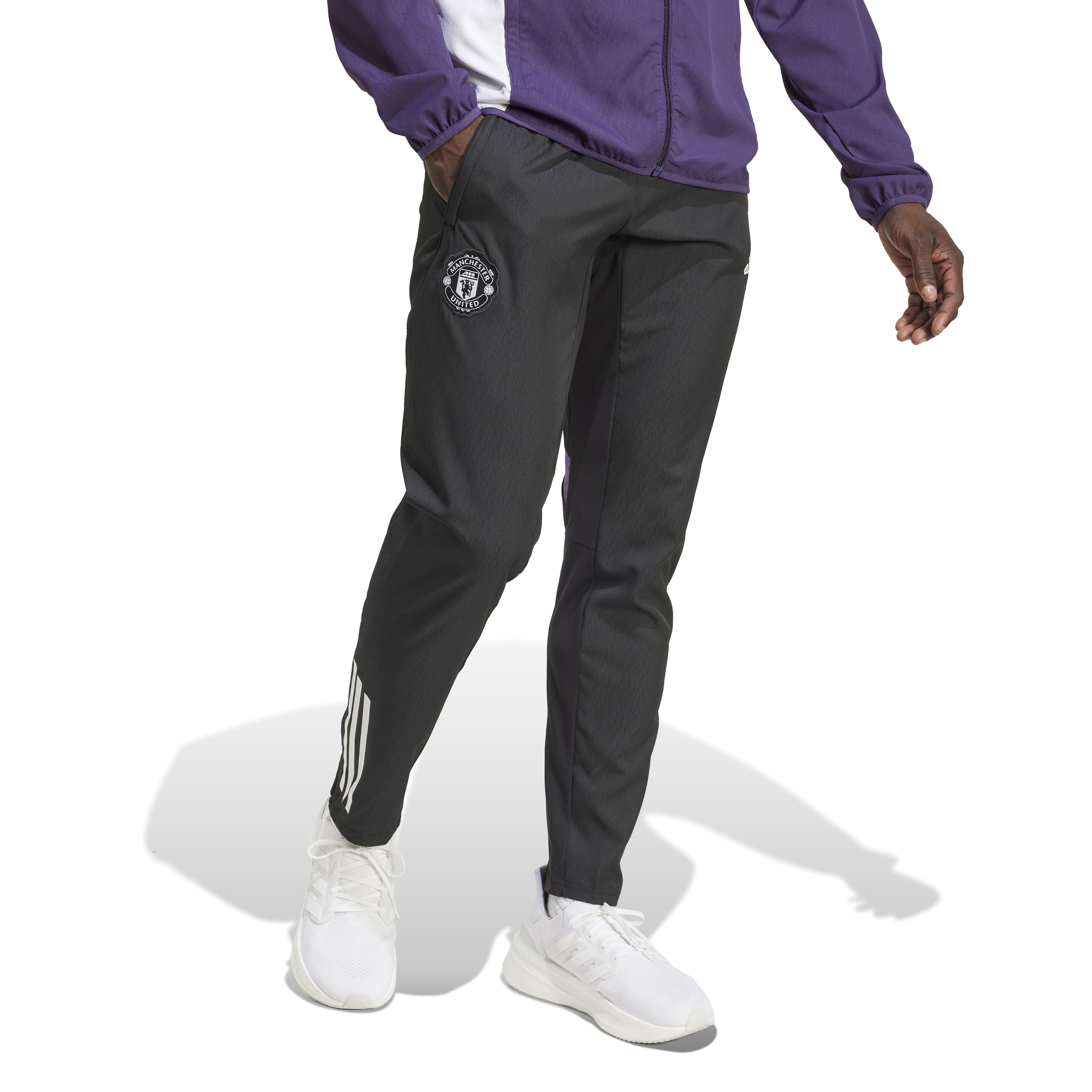 Adidas Manchester United Presentatie Trainingspak Full-Zip 2025-2026 Paars Zwart Wit Adidas Manchester United Presentatie Trainingspak Full-Zip 2025-2026 Paars Zwart Wit - foto 6