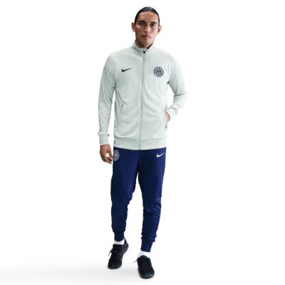 Nike Inter Milan Strike Trainingspak Full-Zip 2025-2026 Lichtgrijs Donkerblauw Wit