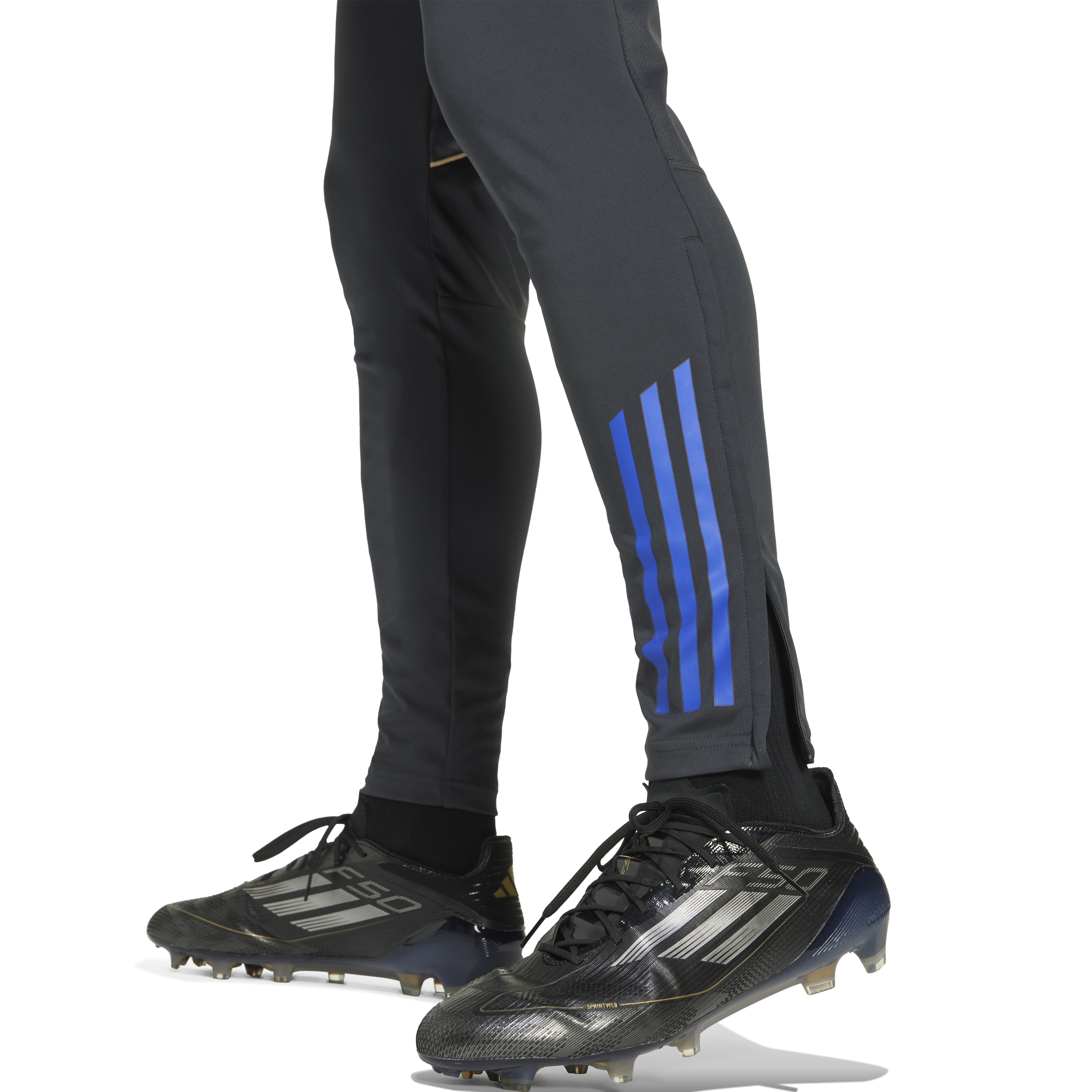 Adidas Olympique Lyon Trainingsbroek 2025-2026 Donkergrijs Goud Rood Blauw Adidas Olympique Lyon Trainingsbroek 2025-2026 Donkergrijs Goud Rood Blauw - Afbeelding 5