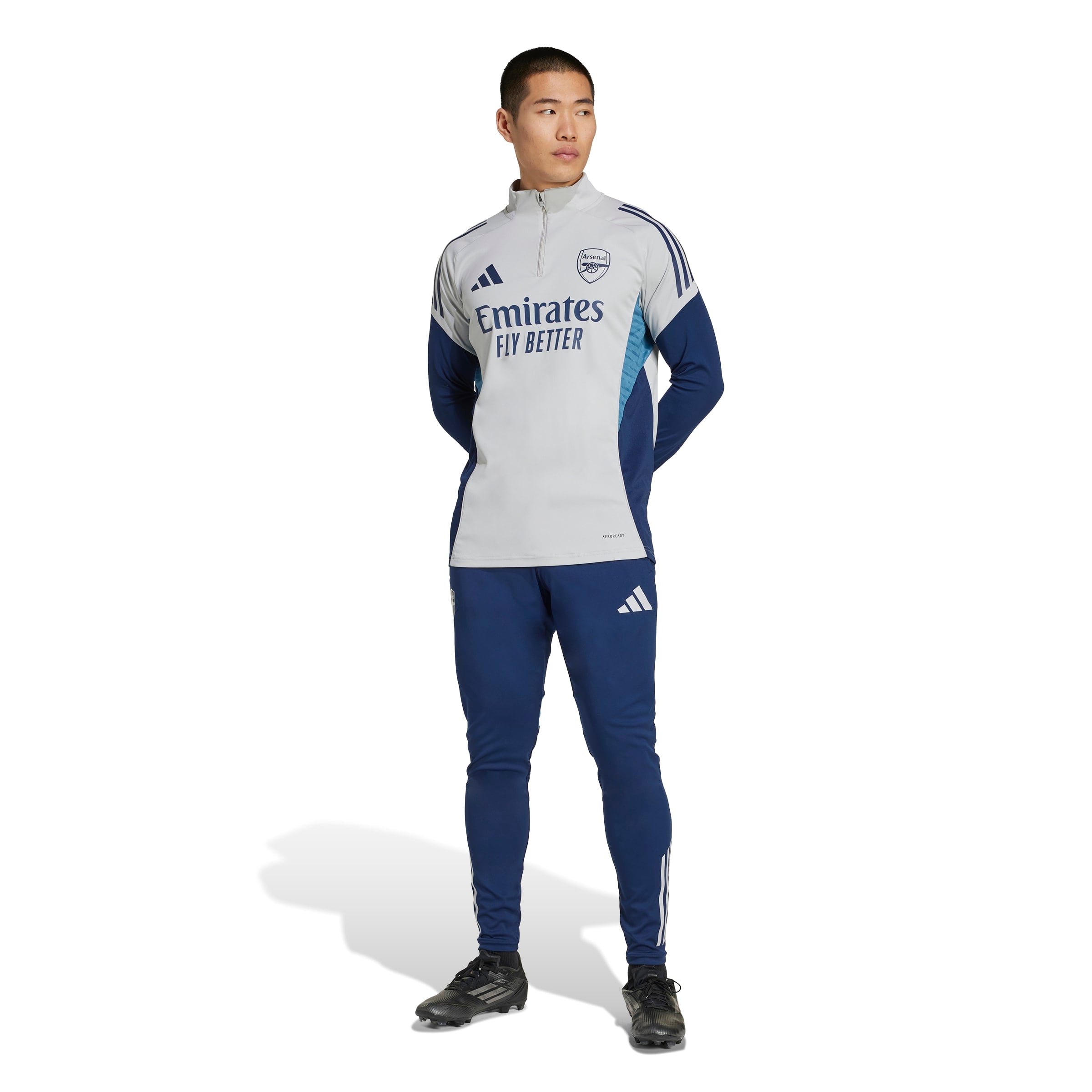 Adidas Arsenal Trainingstrui 1/4-Zip 2025-2026 Grijs Donkerblauw Blauw Adidas Arsenal Trainingstrui 1/4-Zip 2025-2026 Grijs Donkerblauw Blauw - Afbeelding 6