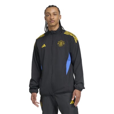 Adidas Manchester United Presentatie Trainingsjack 2025-2026 Zwart Blauw Geel