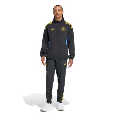 Adidas Manchester United Presentatie Trainingsjack 2025-2026 Zwart Blauw Geel - foto 6