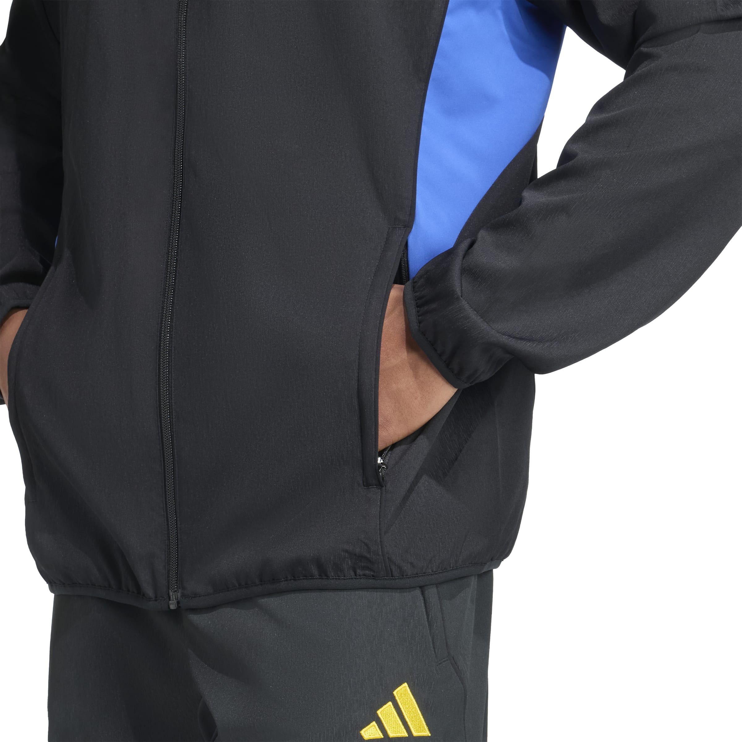 Adidas Manchester United Presentatie Trainingsjack 2025-2026 Zwart Blauw Geel Adidas Manchester United Presentatie Trainingsjack 2025-2026 Zwart Blauw Geel - foto 5