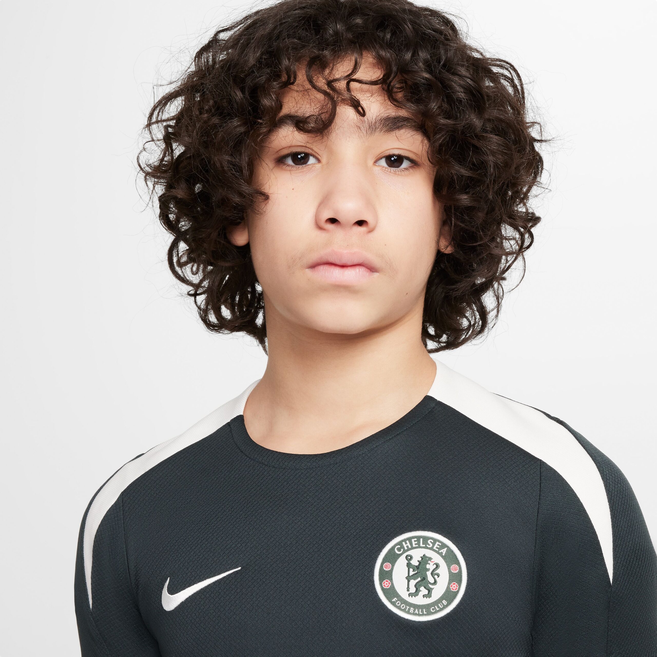 Nike Chelsea Strike Trainingsset 2025-2026 Kids Donkergroen Wit Nike Chelsea Strike Trainingsset 2025-2026 Kids Donkergroen Wit - foto 3
