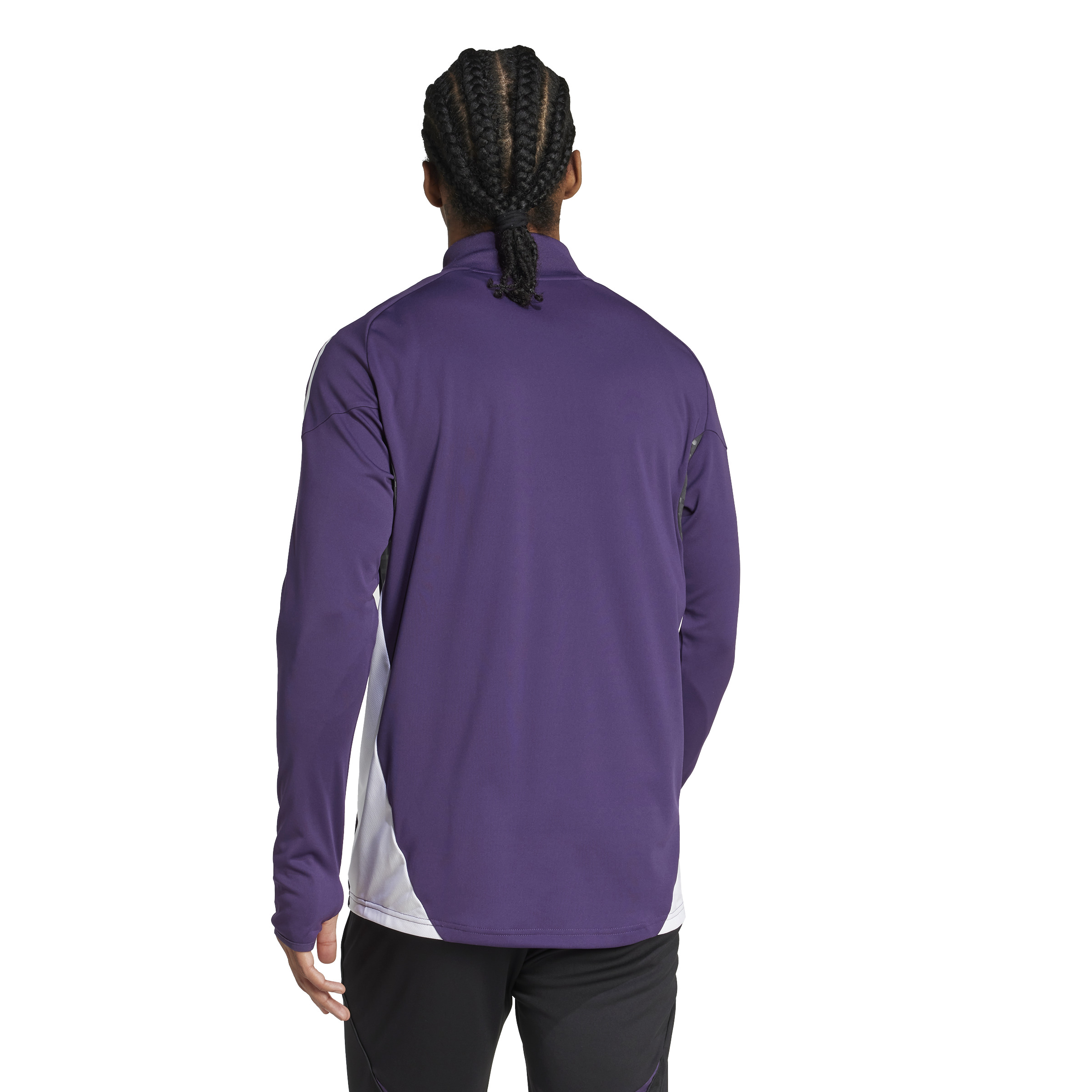 Adidas Manchester United Trainingstrui 1/4-Zip 2025-2026 Paars Wit Zwart Adidas Manchester United Trainingstrui 1/4-Zip 2025-2026 Paars Wit Zwart - foto 3