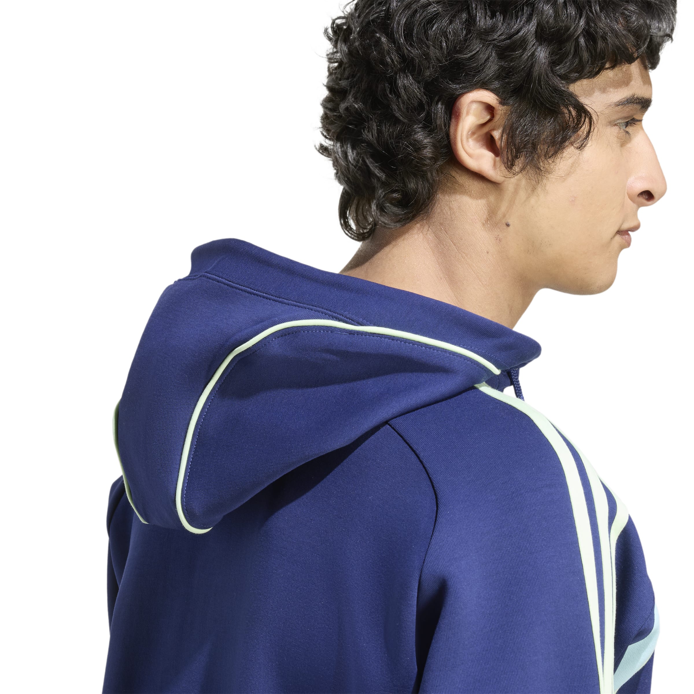 Adidas Ajax Urban Purist Hoodie 2025-2026 Donkerblauw Lichtblauw Groen Adidas Ajax Urban Purist Hoodie 2025-2026 Donkerblauw Lichtblauw Groen - Afbeelding 4