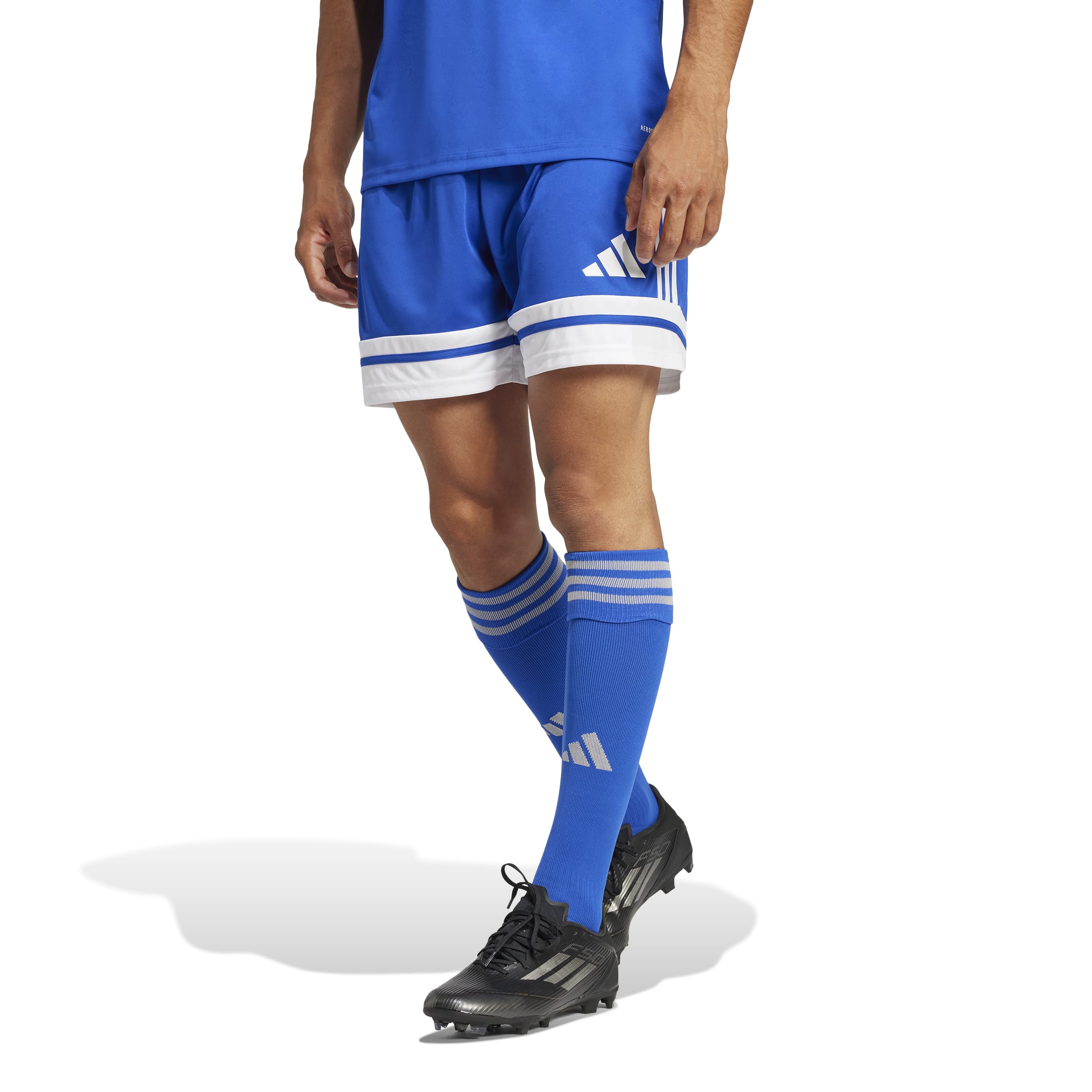 Adidas Squadra 25 Voetbalbroekje Blauw Wit Adidas Squadra 25 Voetbalbroekje Blauw Wit
