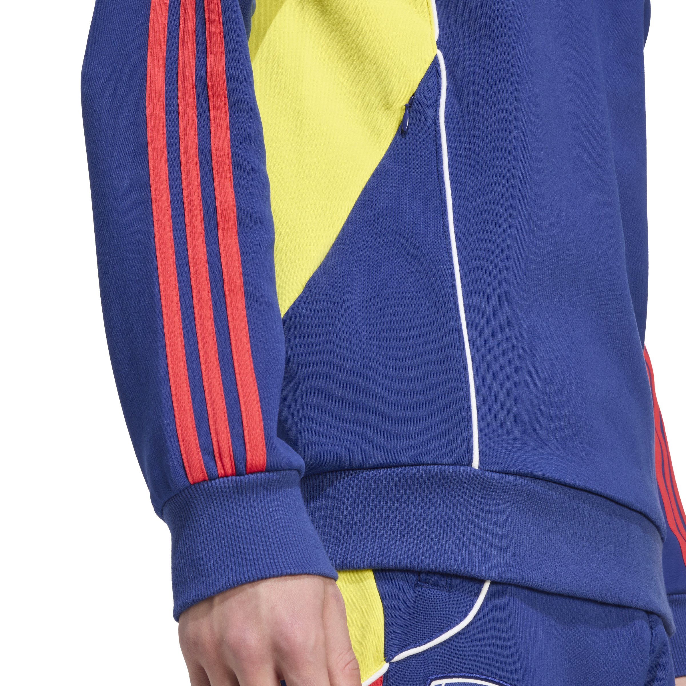Adidas Arsenal Urban Purist Hoodie 2025-2026 Donkerblauw Rood Geel Wit Adidas Arsenal Urban Purist Hoodie 2025-2026 Donkerblauw Rood Geel Wit - Afbeelding 4