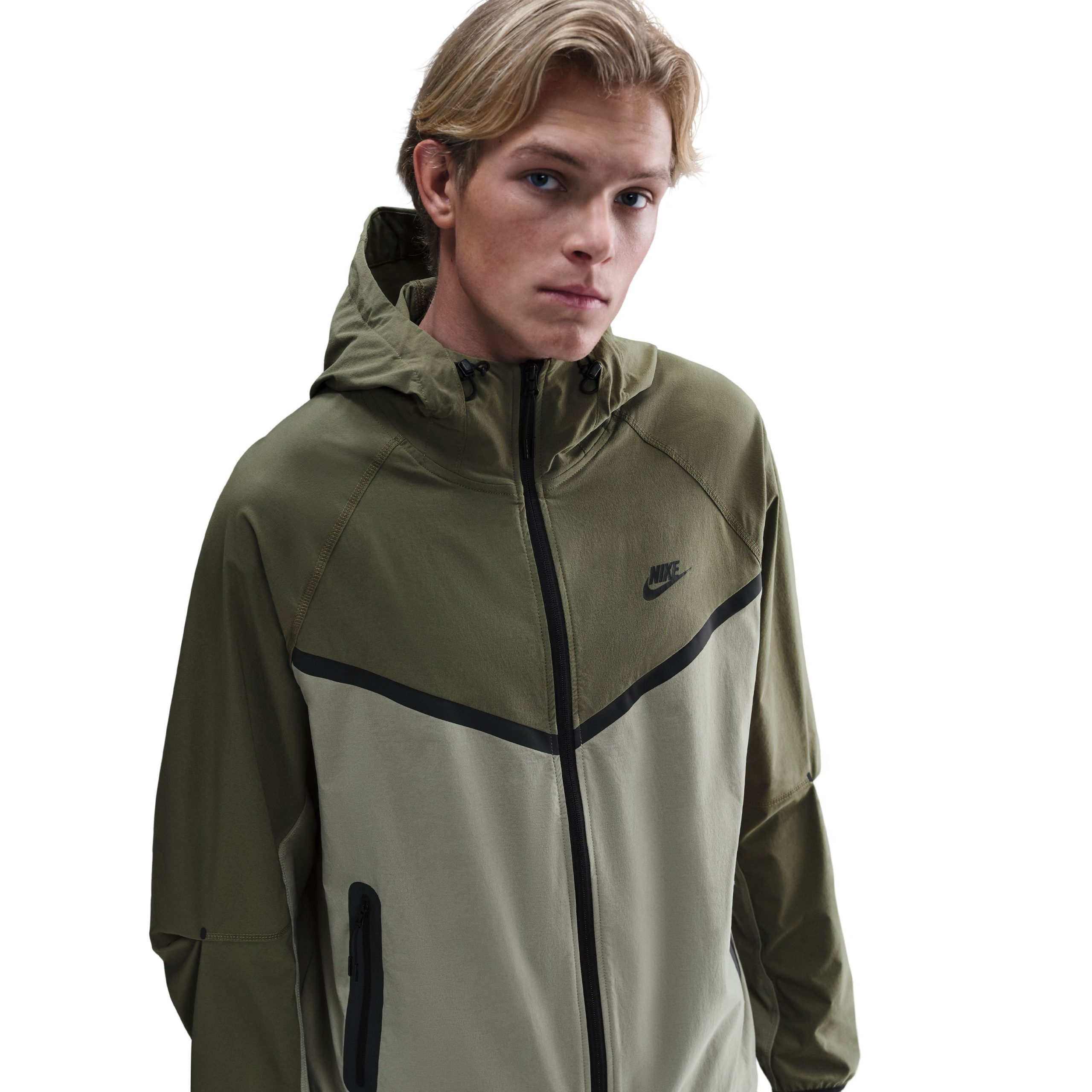 Nike Tech Sportswear Windrunner Jack Groen Olijfgroen Zwart Nike Tech Sportswear Windrunner Jack Groen Olijfgroen Zwart - Afbeelding 4