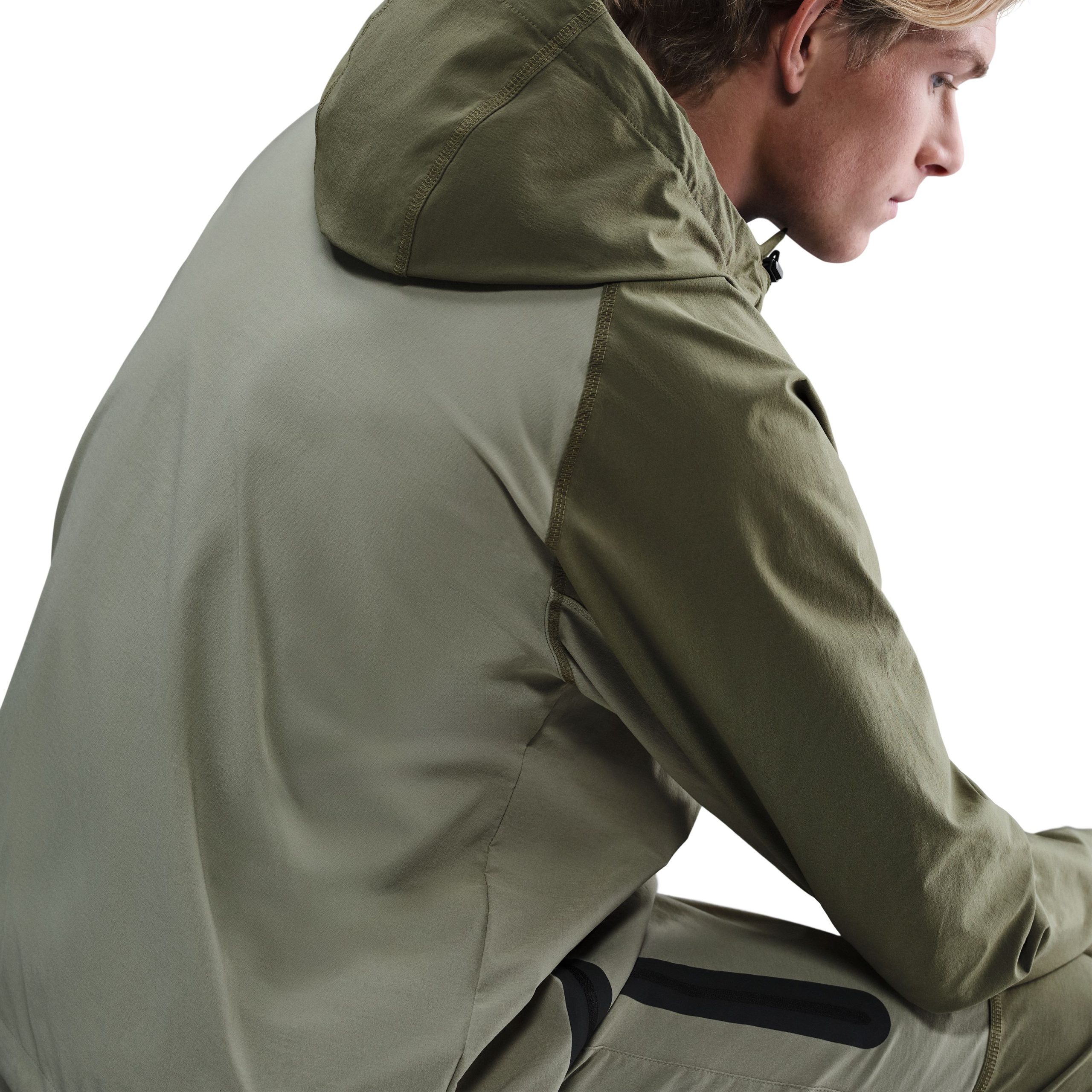 Nike Tech Sportswear Windrunner Jack Groen Olijfgroen Zwart Nike Tech Sportswear Windrunner Jack Groen Olijfgroen Zwart - Afbeelding 5