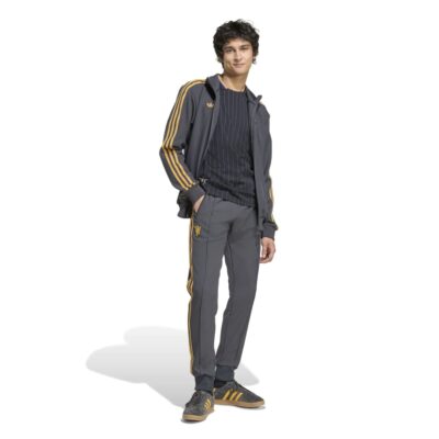 Adidas Manchester United Terrace Icons Trainingspak Full-Zip Donkergrijs Goud