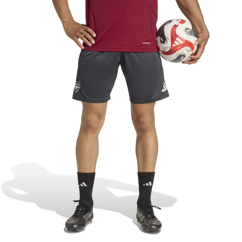 Adidas Arsenal Trainingsbroekje Europees 2025-2026 Grijs Wit Rood Adidas Arsenal Trainingsbroekje Europees 2025-2026 Grijs Wit Rood