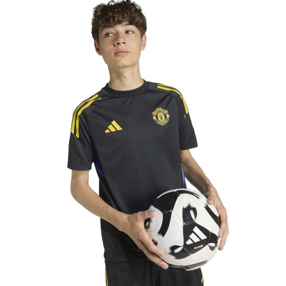 Adidas Manchester United Trainingsshirt 2025-2026 Kids Zwart Blauw Geel Adidas Manchester United Trainingsshirt 2025-2026 Kids Zwart Blauw Geel - foto 2