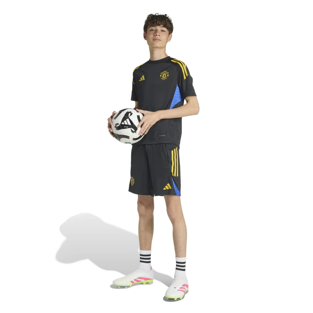 Adidas Manchester United Trainingsshirt 2025-2026 Kids Zwart Blauw Geel Adidas Manchester United Trainingsshirt 2025-2026 Kids Zwart Blauw Geel - foto 5