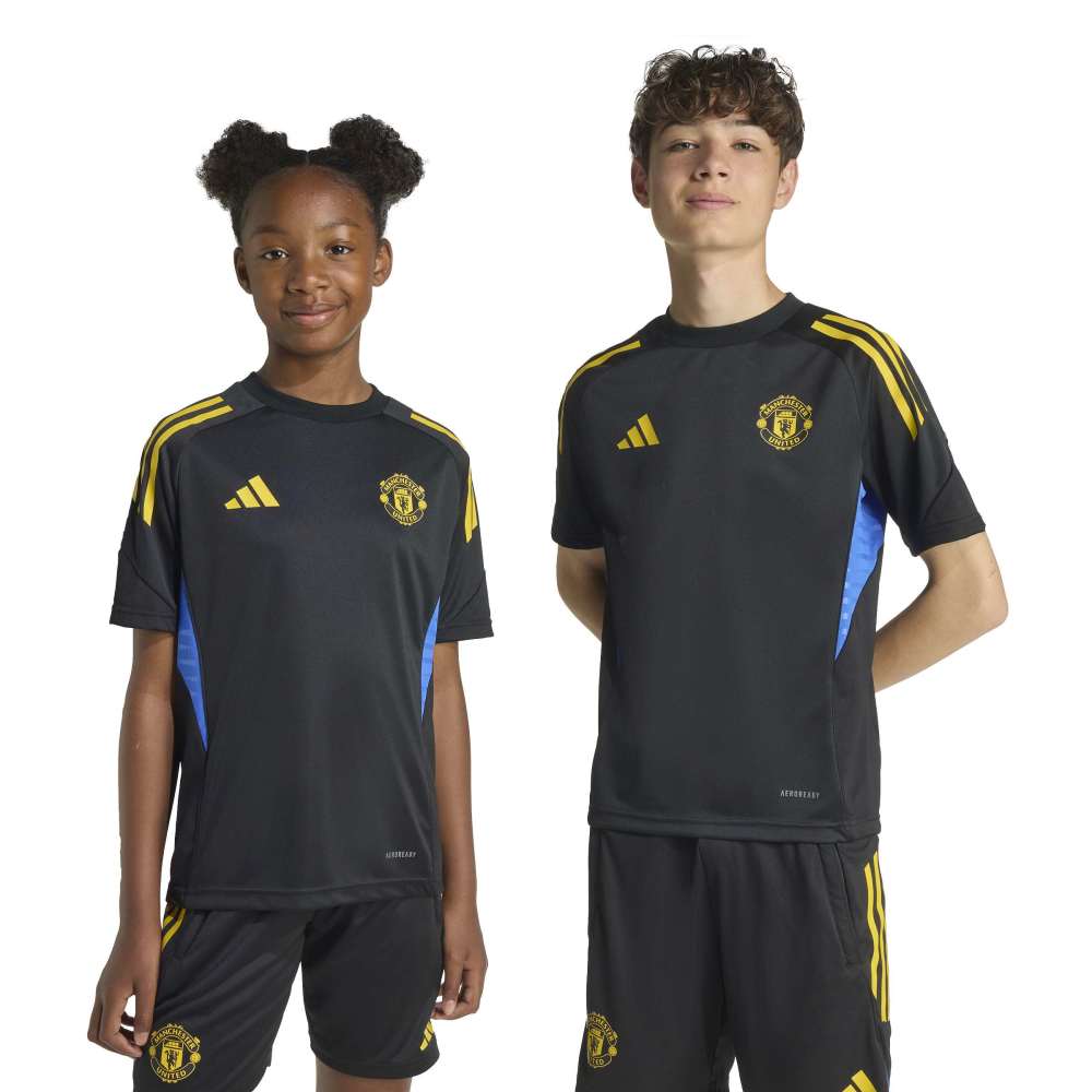 Adidas Manchester United Trainingsshirt 2025-2026 Kids Zwart Blauw Geel Adidas Manchester United Trainingsshirt 2025-2026 Kids Zwart Blauw Geel - foto 6