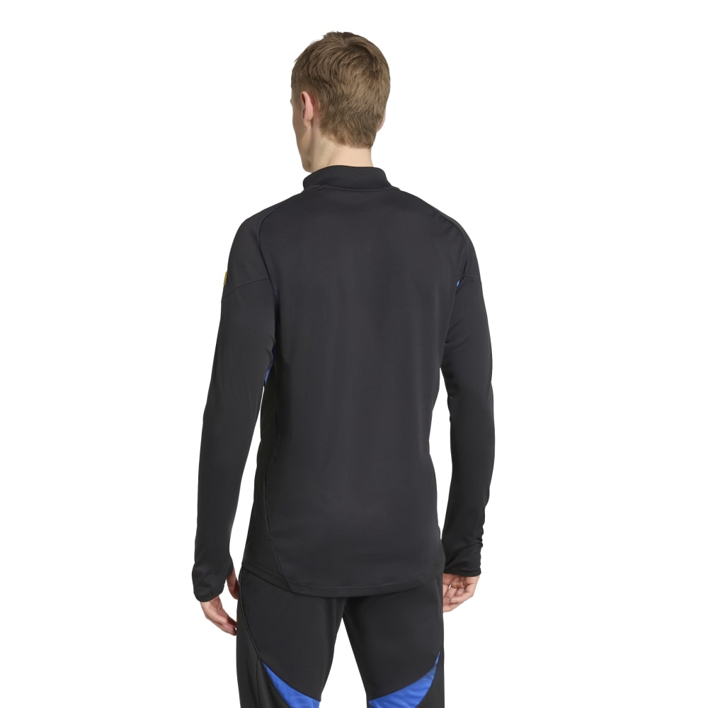 Adidas Manchester United Trainingstrui 1/4-Zip 2025-2026 Zwart Blauw Geel Adidas Manchester United Trainingstrui 1/4-Zip 2025-2026 Zwart Blauw Geel - foto 3