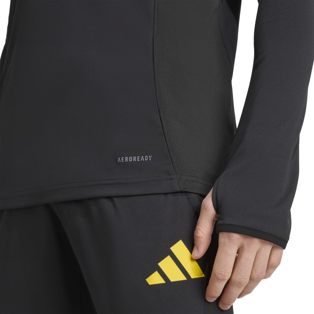 Adidas Manchester United Trainingstrui 1/4-Zip 2025-2026 Zwart Blauw Geel Adidas Manchester United Trainingstrui 1/4-Zip 2025-2026 Zwart Blauw Geel - foto 5
