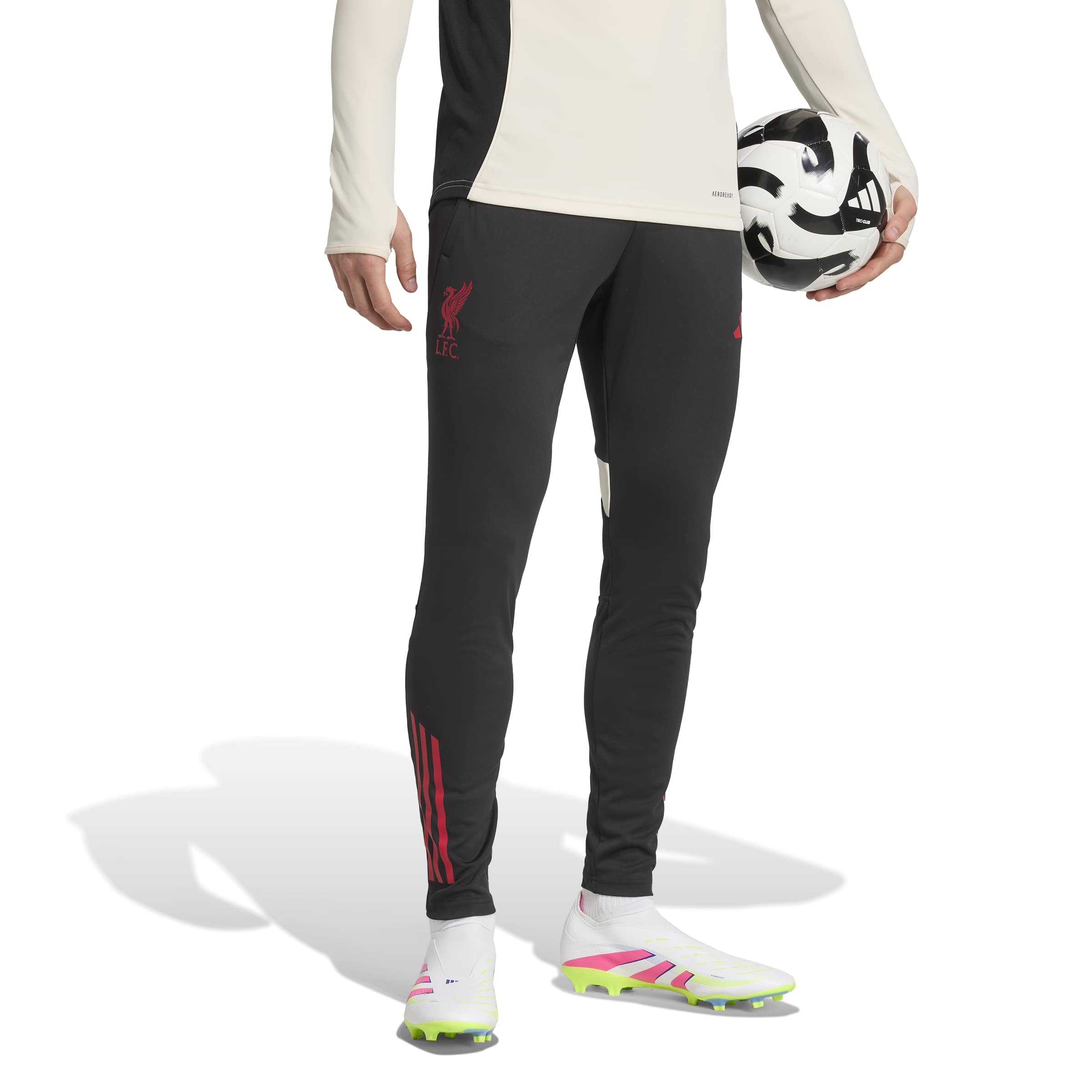 Adidas Liverpool Trainingspak 1/4-Zip 2025-2026 Wit Zwart Rood Adidas Liverpool Trainingspak 1/4-Zip 2025-2026 Wit Zwart Rood - foto 7