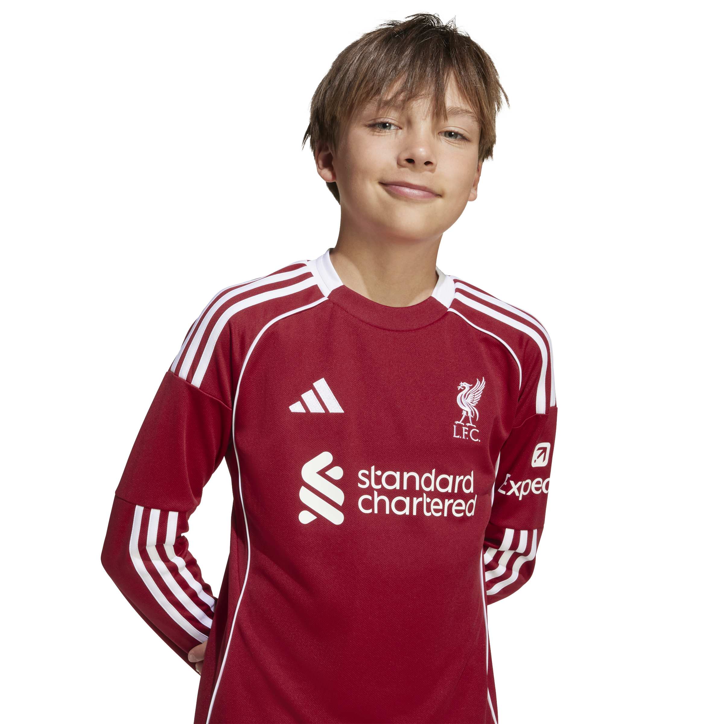 Adidas Liverpool Thuisshirt Lange Mouwen 2025-2026 Kids Adidas Liverpool Thuisshirt Lange Mouwen 2025-2026 Kids - foto 3