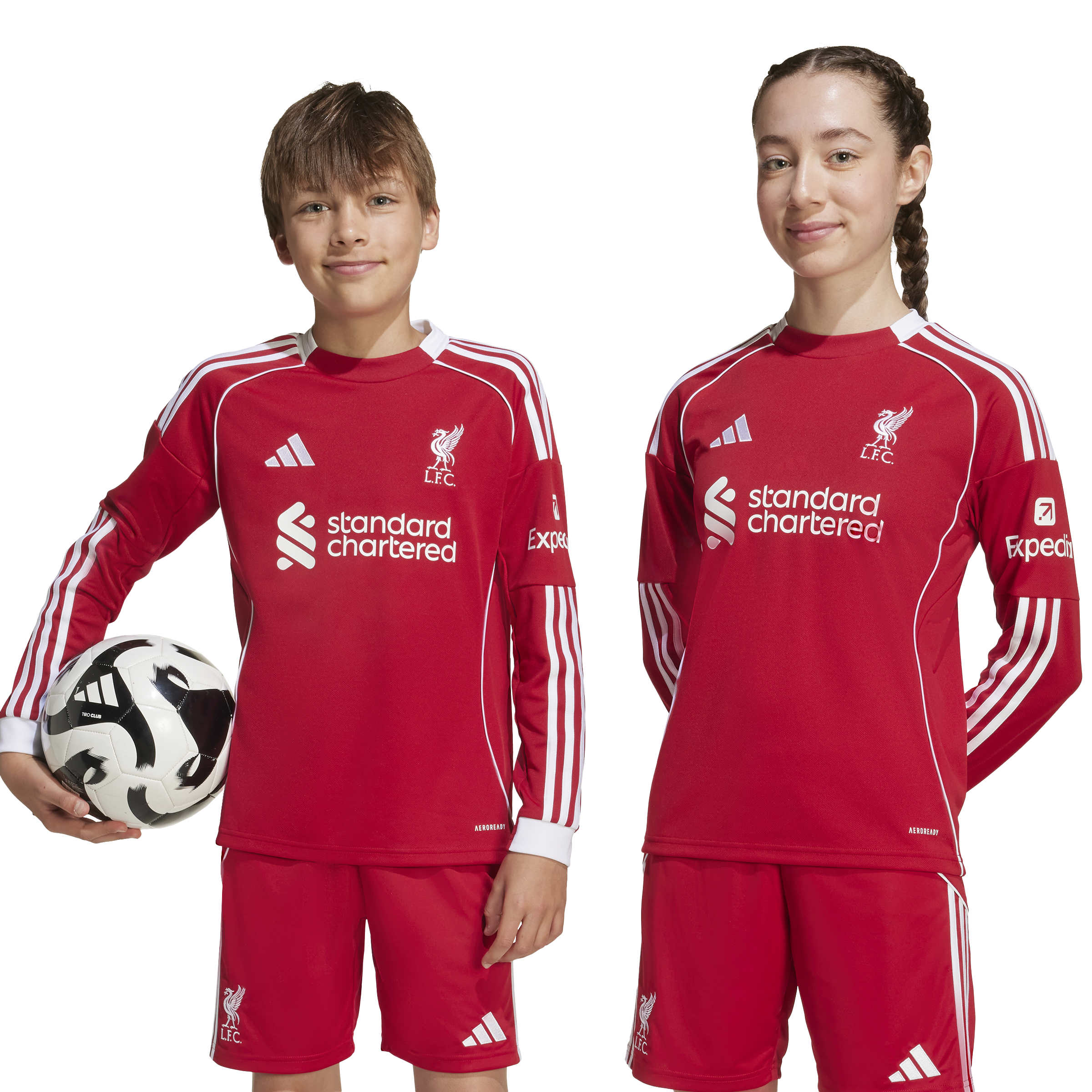 Adidas Liverpool Thuisshirt Lange Mouwen 2025-2026 Kids Adidas Liverpool Thuisshirt Lange Mouwen 2025-2026 Kids - foto 6