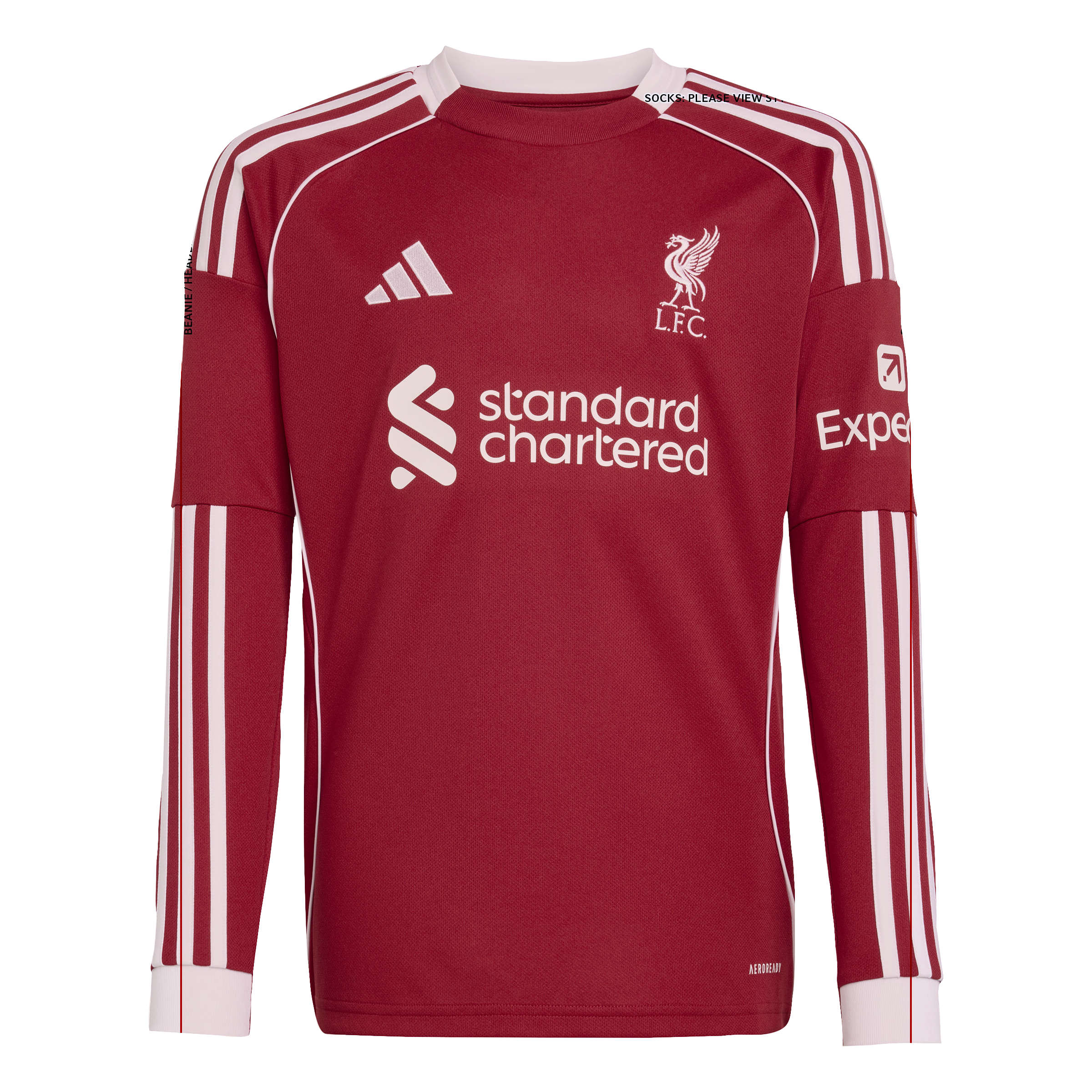 Adidas Liverpool Thuisshirt Lange Mouwen 2025-2026 Kids Adidas Liverpool Thuisshirt Lange Mouwen 2025-2026 Kids - foto 8