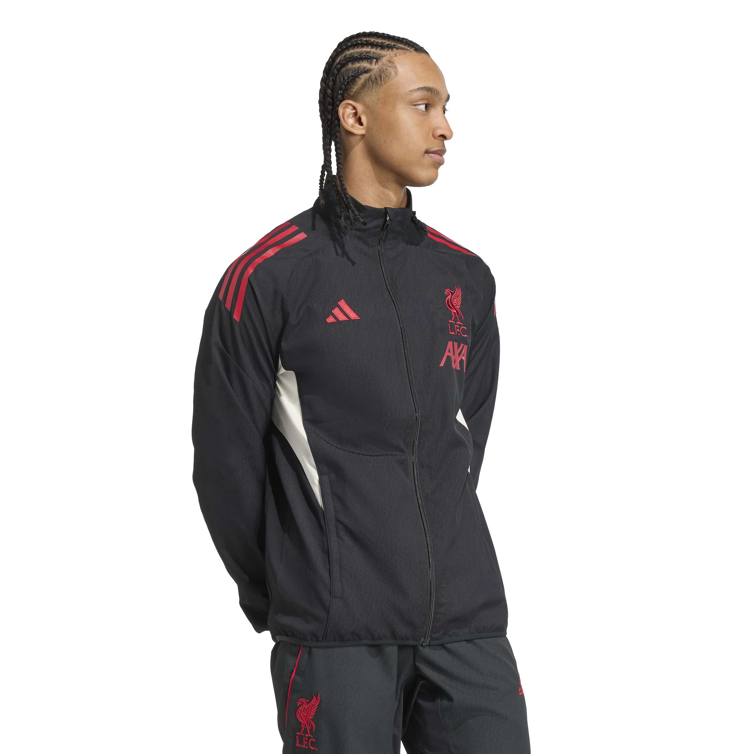 Adidas Liverpool Presentatie Trainingsjack 2025-2026 Zwart Rood Wit Adidas Liverpool Presentatie Trainingsjack 2025-2026 Zwart Rood Wit - foto 2