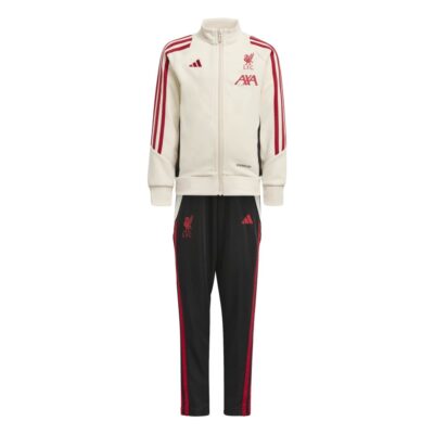 Adidas Liverpool Trainingspak Full-Zip 2025-2026 Peuters/Kleuters Wit Zwart Rood