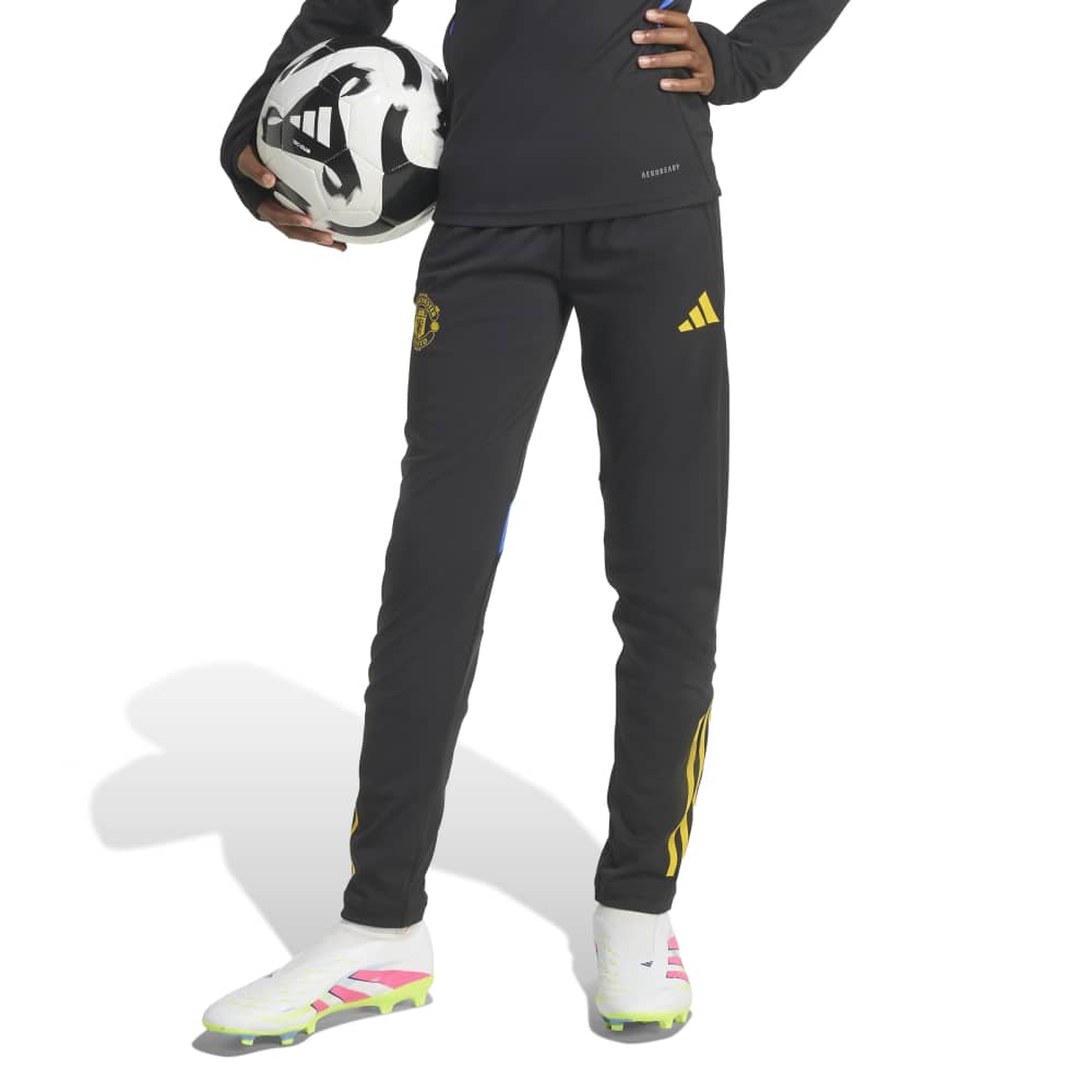 Adidas Manchester United Trainingspak 1/4-Zip 2025-2026 Kids Zwart Blauw Geel Adidas Manchester United Trainingspak 1/4-Zip 2025-2026 Kids Zwart Blauw Geel - foto 6