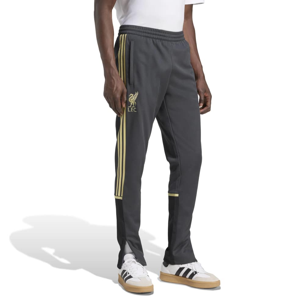 Adidas Liverpool Lifestyler Trainingsbroek Donkergrijs Goud Adidas Liverpool Lifestyler Crew Trainingspak Zwart - foto 6