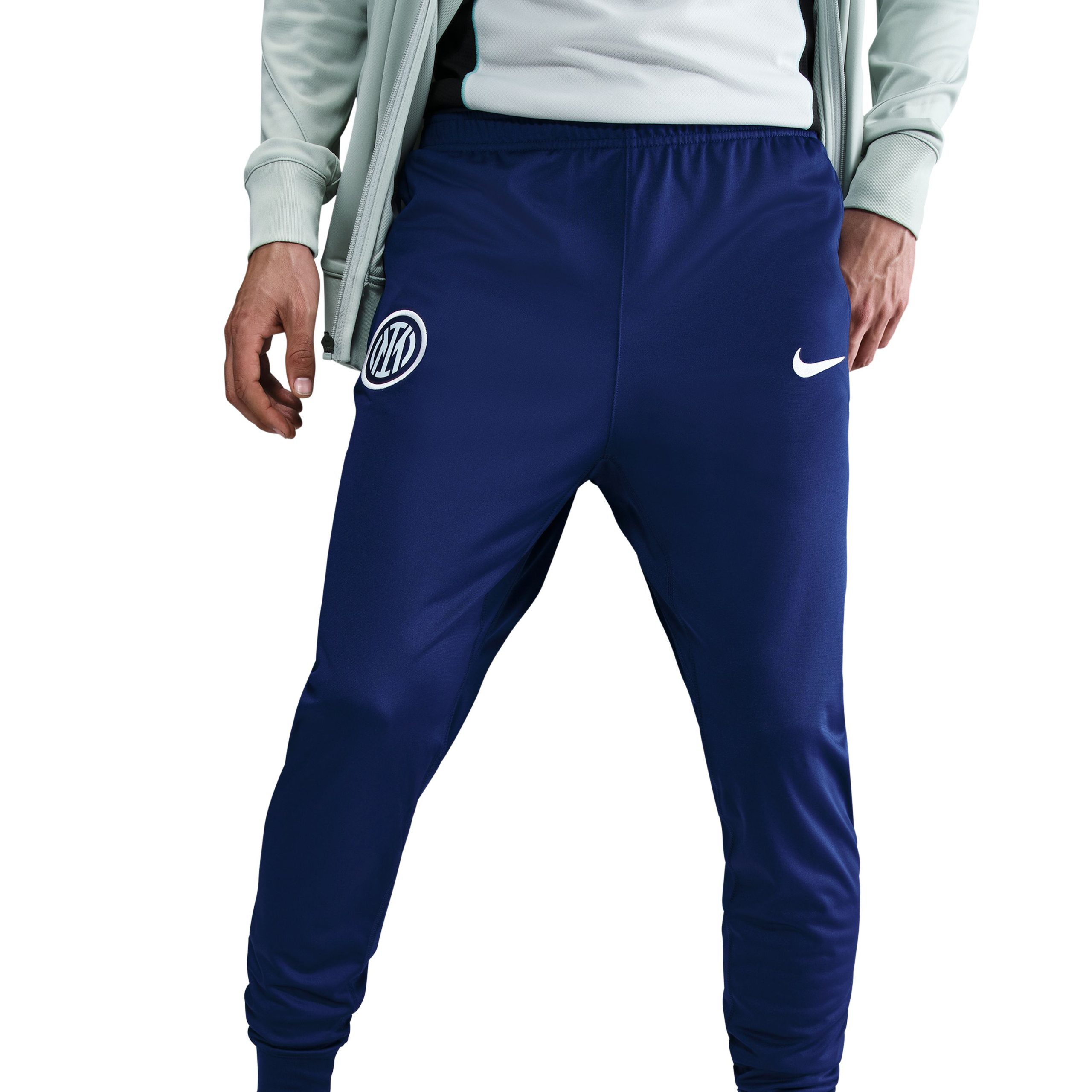 Nike Inter Milan Strike Trainingspak Full-Zip 2025-2026 Lichtgrijs Donkerblauw Wit Nike Inter Milan Strike Trainingspak Full-Zip 2025-2026 Lichtgrijs Donkerblauw Wit - foto 5