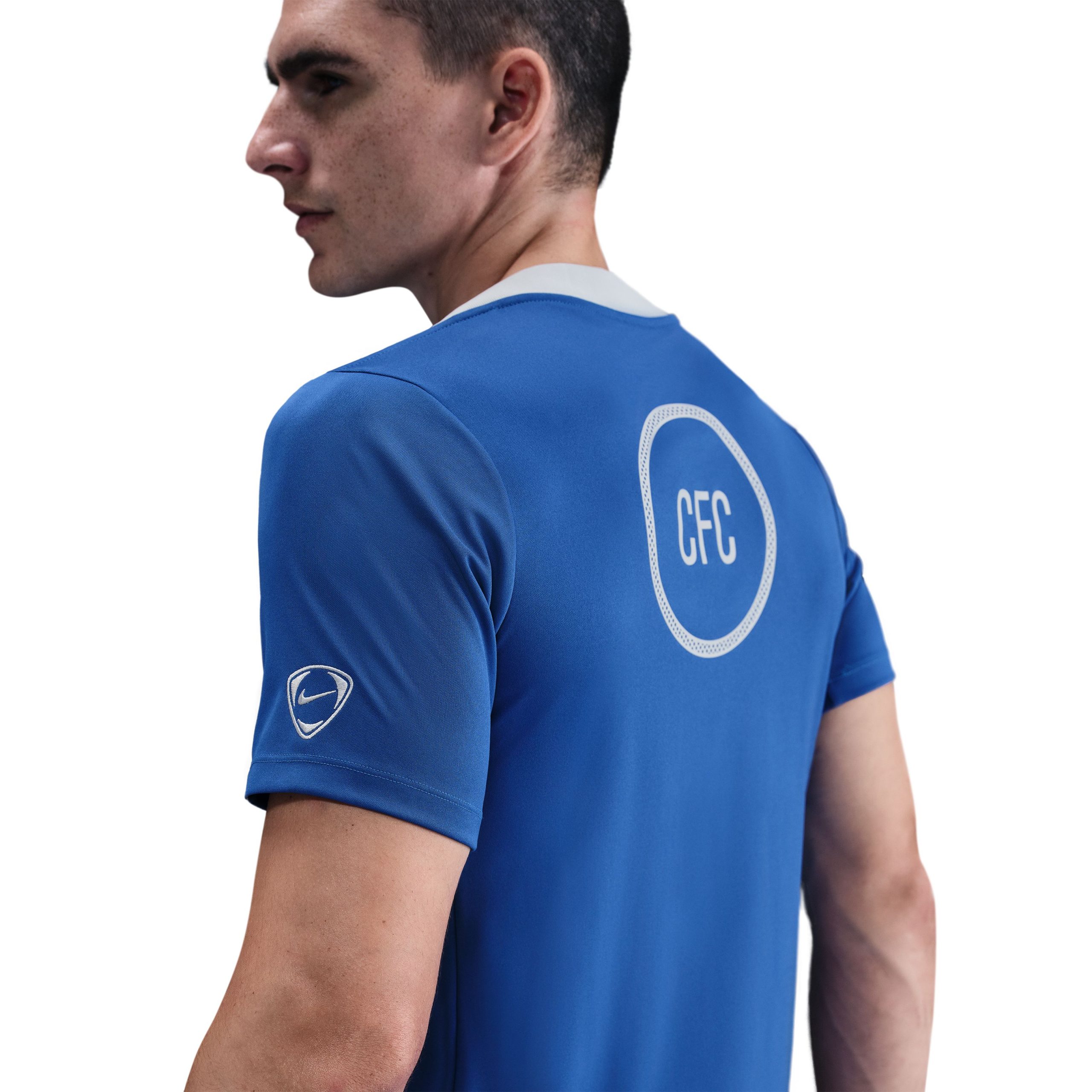 Nike Chelsea Pre-Match Trainingsshirt 2025-2026 Blauw Wit Nike Chelsea Pre-Match Trainingsshirt 2025-2026 Blauw Wit - Afbeelding 5