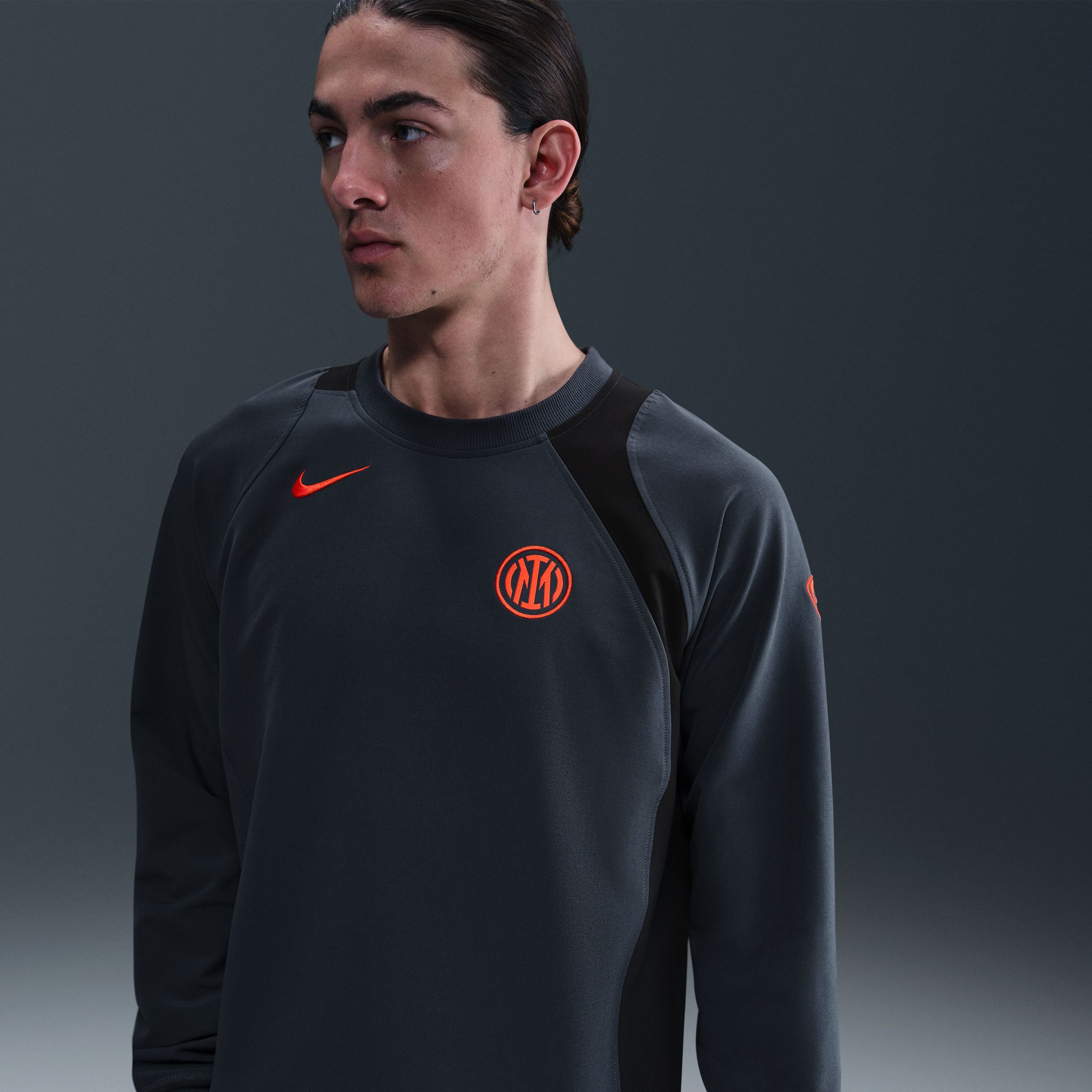 Nike Inter Milan Total 90 Trainingstrui 2025-2026 Donkerblauw Oranjeroze Nike Inter Milan Total 90 Trainingstrui 2025-2026 Donkerblauw Oranjeroze - foto 3
