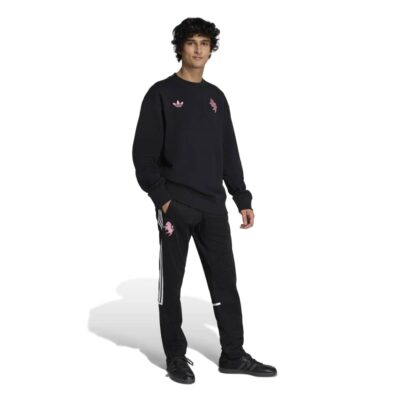Adidas Juventus Lifestyler Crew Trainingspak Zwart Roze Wit