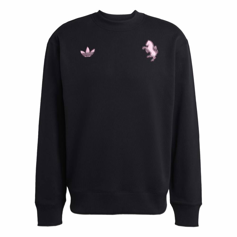 Adidas Juventus Lifestyler Crew Sweater Zwart Roze Adidas Juventus Lifestyler Crew Sweater Zwart Roze - foto 7