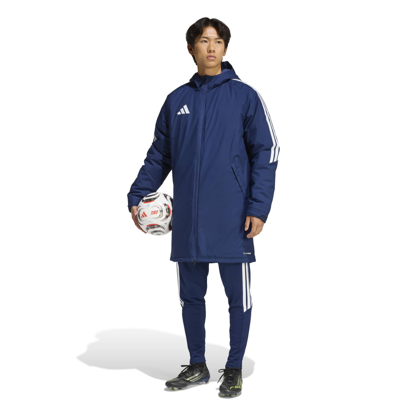 Adidas Tiro 26 Lange Winterjas Donkerblauw Wit Adidas Tiro 26 Lange Winterjas Donkerblauw Wit - Afbeelding 3