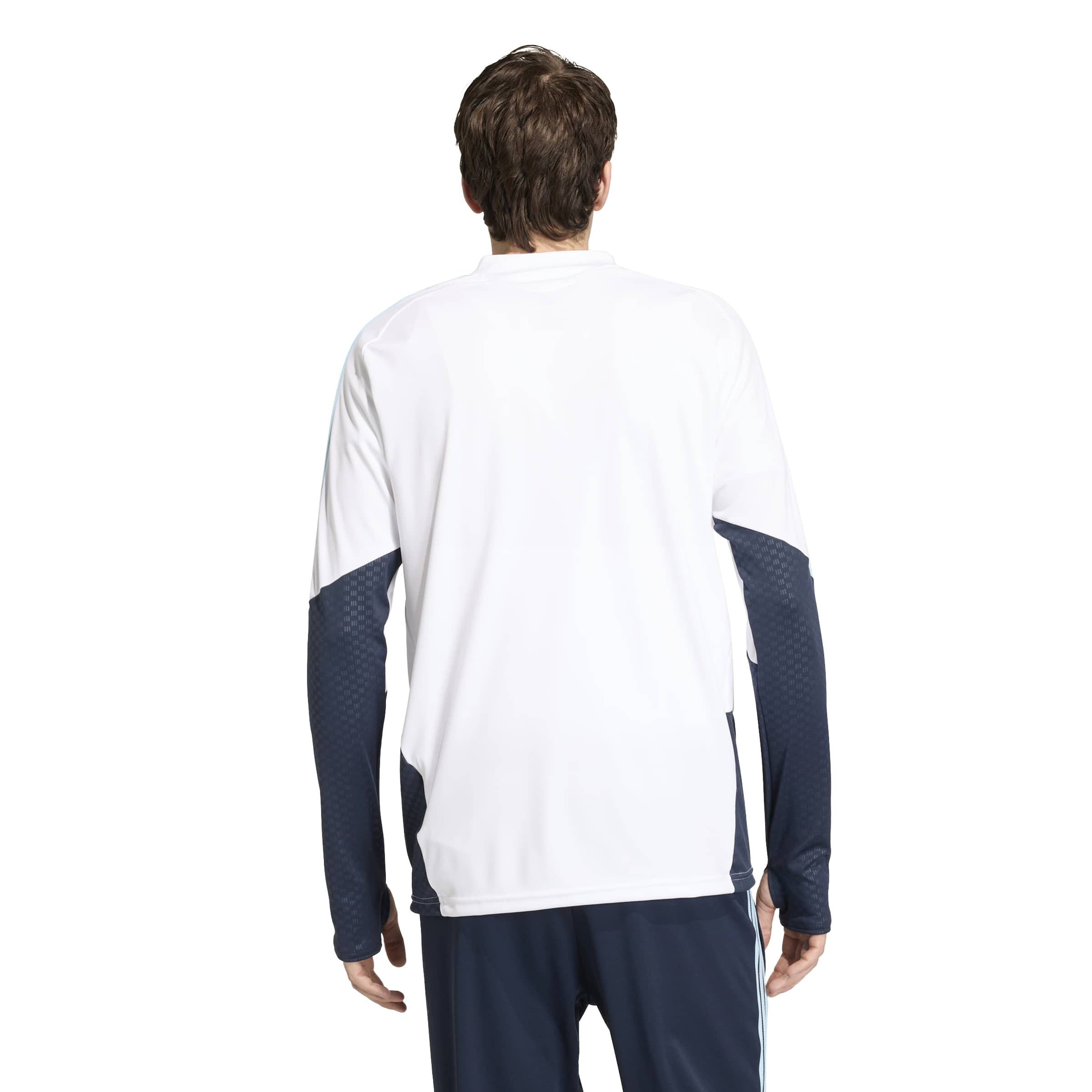 Adidas Argentinië Trainingspak 1/4-Zip 2026-2028 Wit Donkerblauw Lichtblauw Adidas Argentinië Trainingspak 1/4-Zip 2026-2028 Wit Donkerblauw Lichtblauw - Afbeelding 4