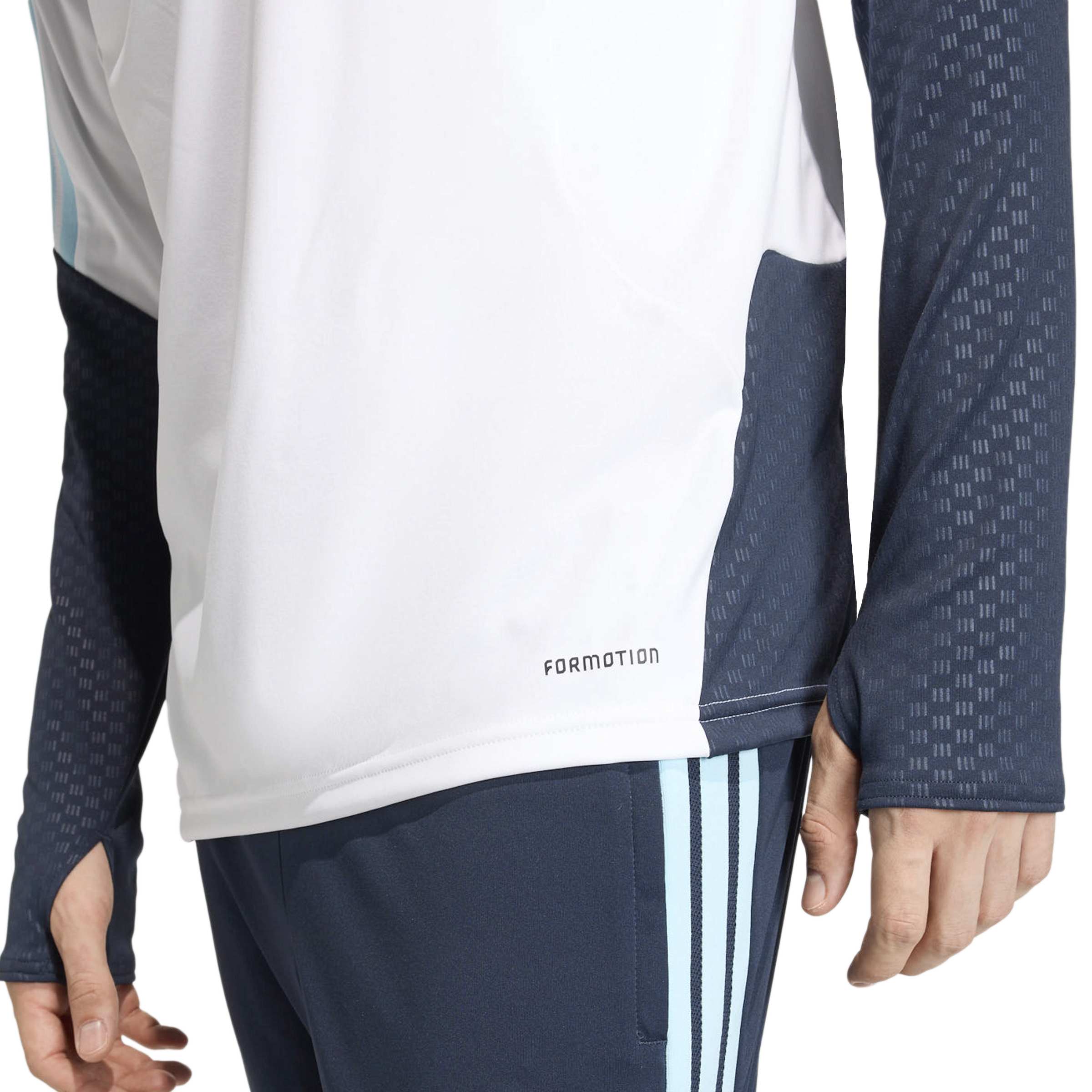 Adidas Argentinië Trainingspak 1/4-Zip 2026-2028 Wit Donkerblauw Lichtblauw Adidas Argentinië Trainingspak 1/4-Zip 2026-2028 Wit Donkerblauw Lichtblauw - Afbeelding 5