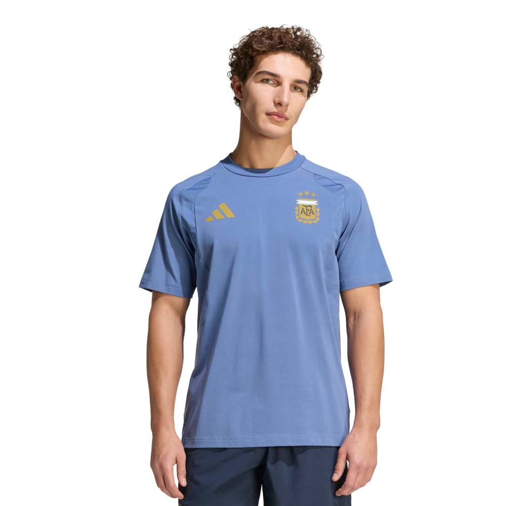 Adidas Argentinië Tiro Travel Set 2026-2028 Blauw Donkerblauw Goud Adidas Argentinië Tiro Travel Set 2026-2028 Blauw Donkerblauw Goud - Afbeelding 3