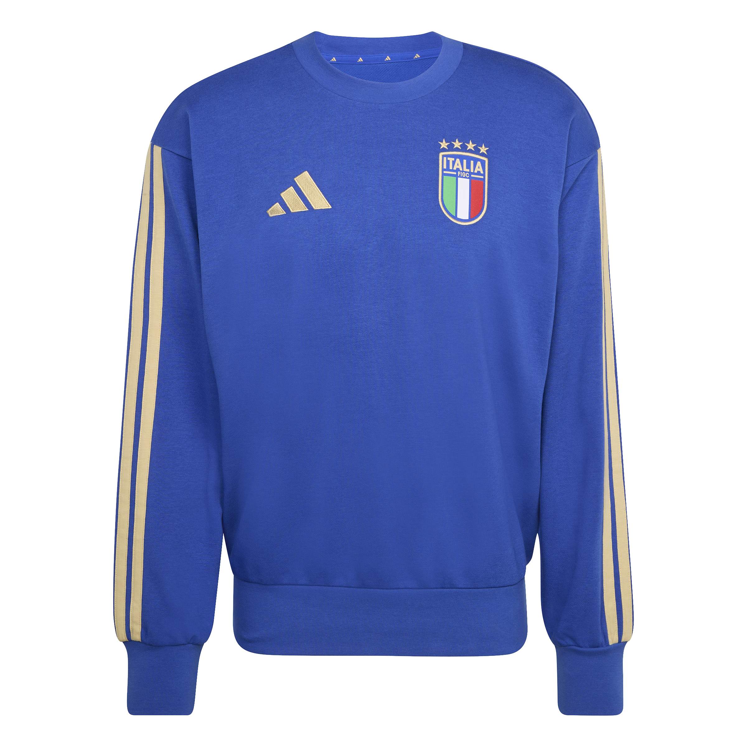 Adidas Italië DNA Crew Sweater 2026-2028 Blauw Goud Adidas Italië DNA Crew Sweater 2026-2028 Blauw Goud - foto 6