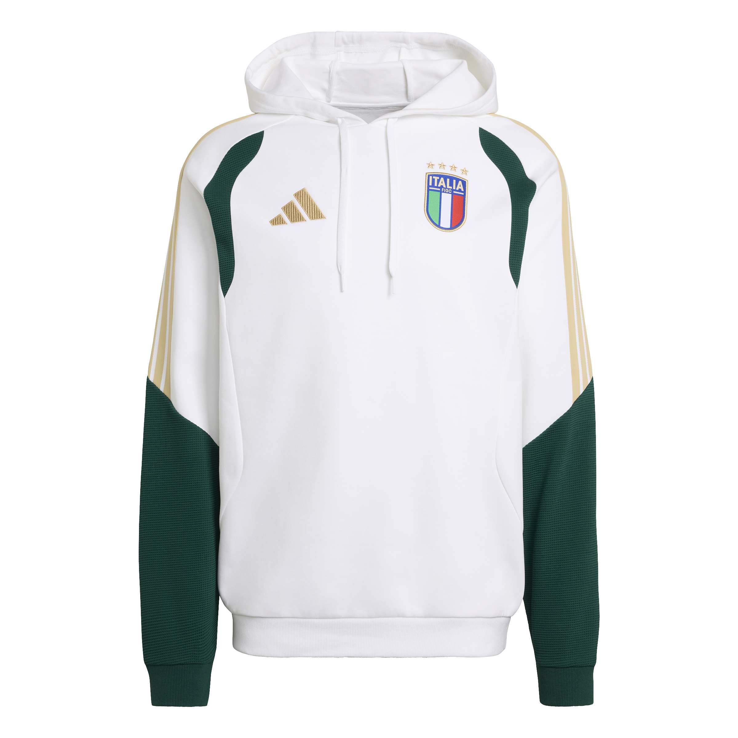 Adidas Italië Sweat Hoodie 2026-2028 Wit Groen Goud Adidas Italië Sweat Hoodie 2026-2028 Wit Groen Goud - foto 6