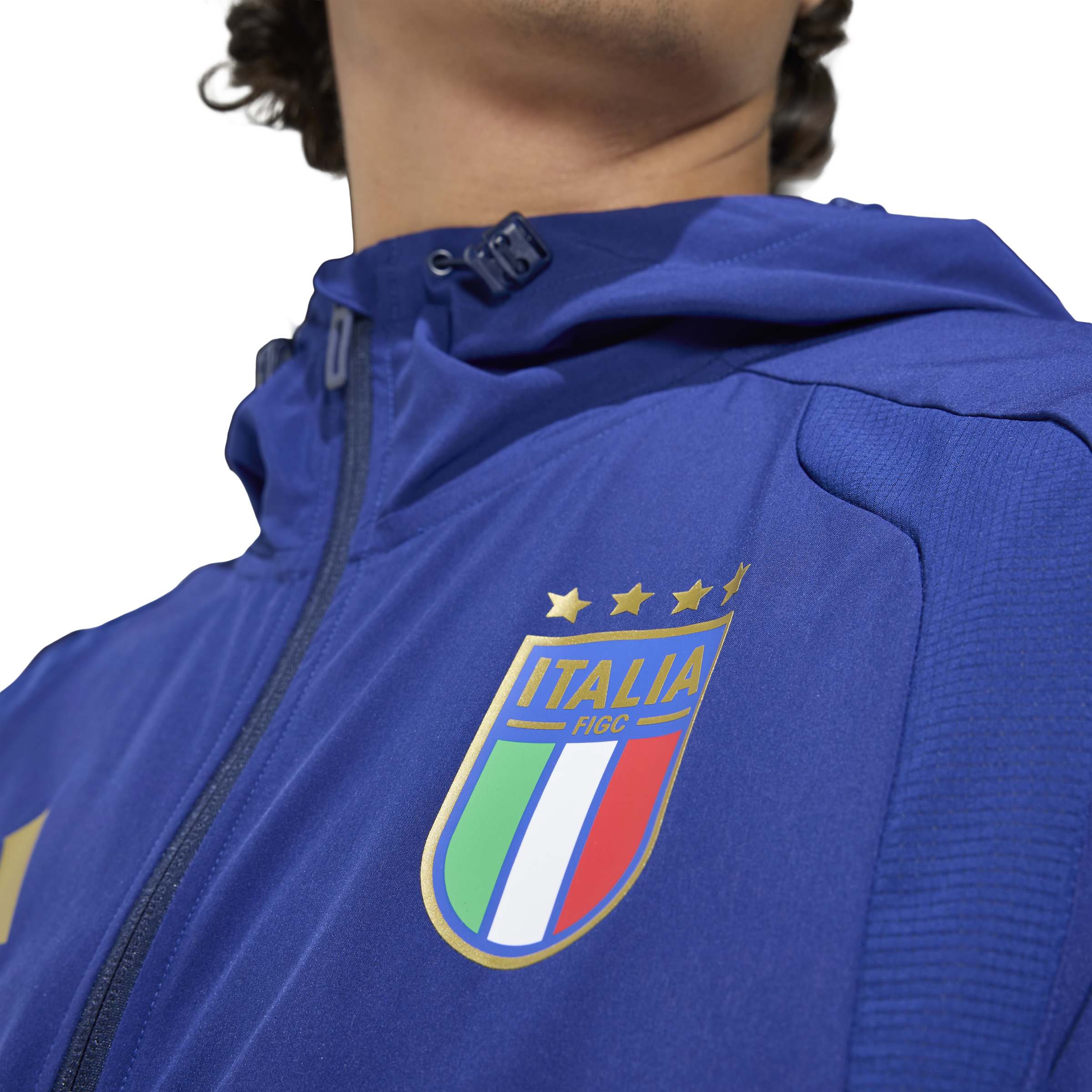 Adidas Italië Tiro Travel Trainingsjack 2026-2028 Blauw Goud Adidas Italië Tiro Travel Trainingsjack 2026-2028 Blauw Goud - foto 3