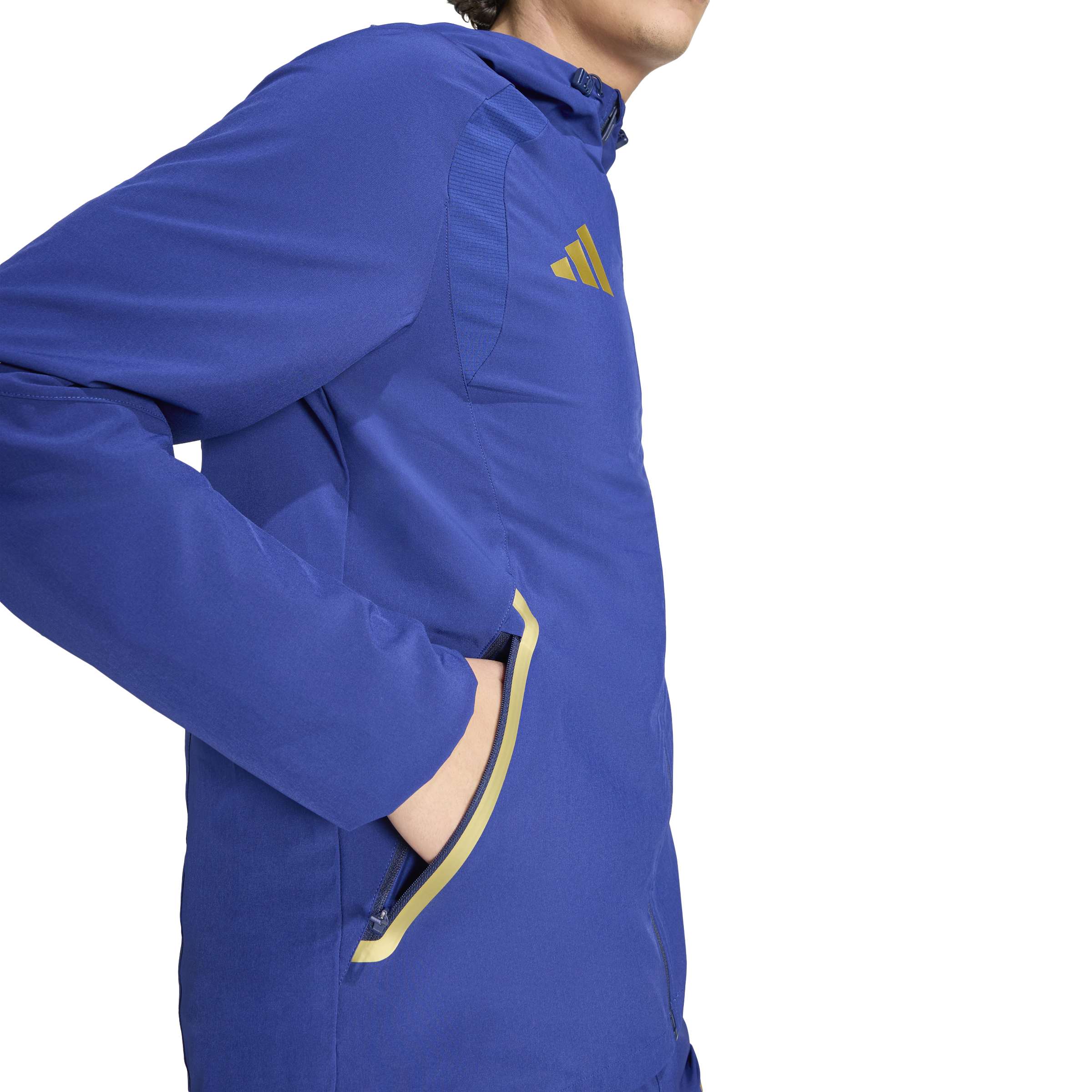 Adidas Italië Tiro Travel Trainingsjack 2026-2028 Blauw Goud Adidas Italië Tiro Travel Trainingsjack 2026-2028 Blauw Goud - foto 4