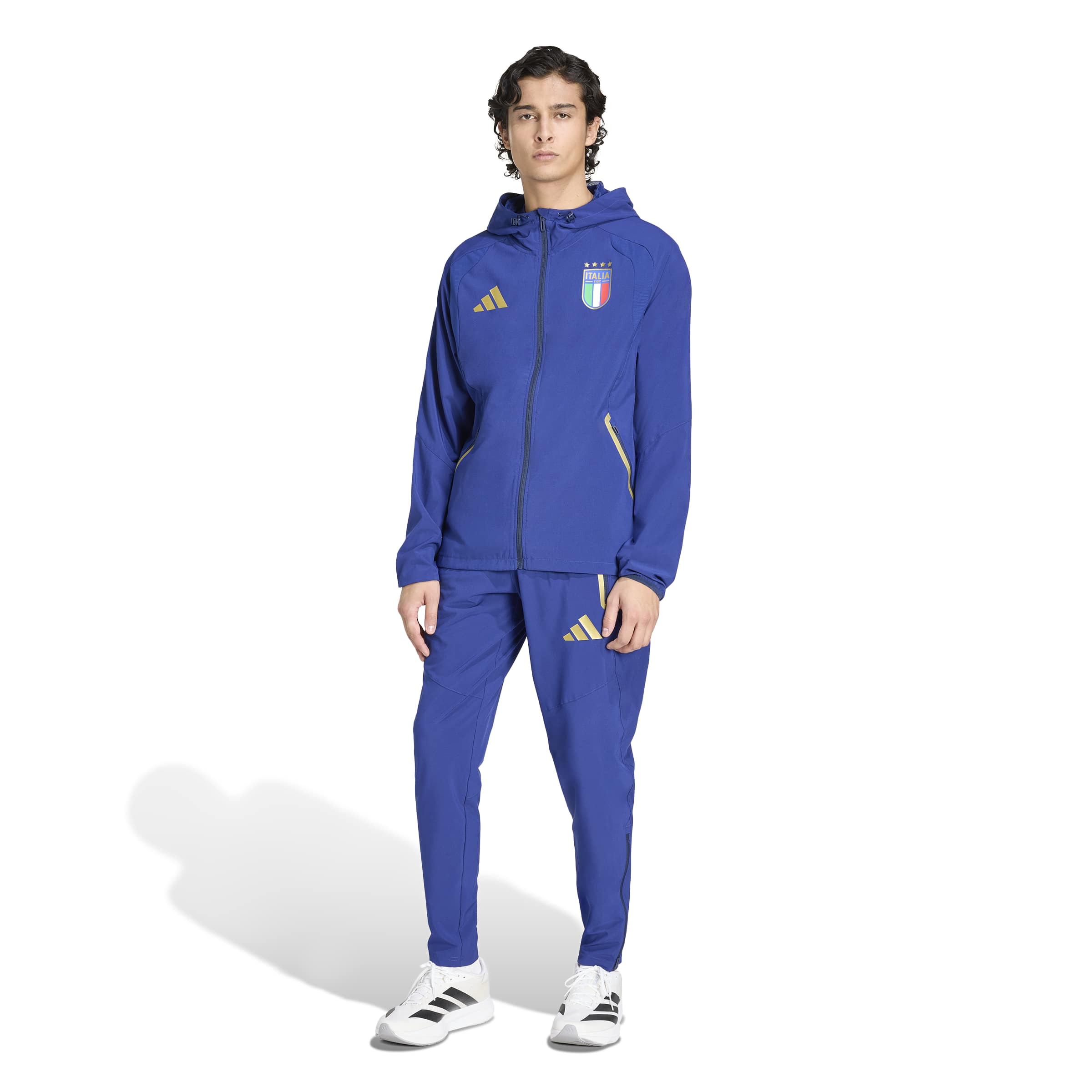 Adidas Italië Tiro Travel Trainingsjack 2026-2028 Blauw Goud Adidas Italië Tiro Travel Trainingsjack 2026-2028 Blauw Goud - foto 5