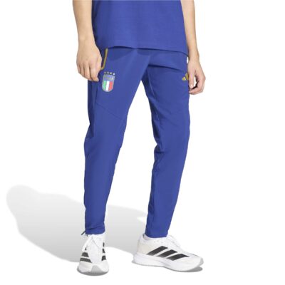 Adidas Italië Tiro Travel Trainingsbroek 2026-2028 Blauw Goud